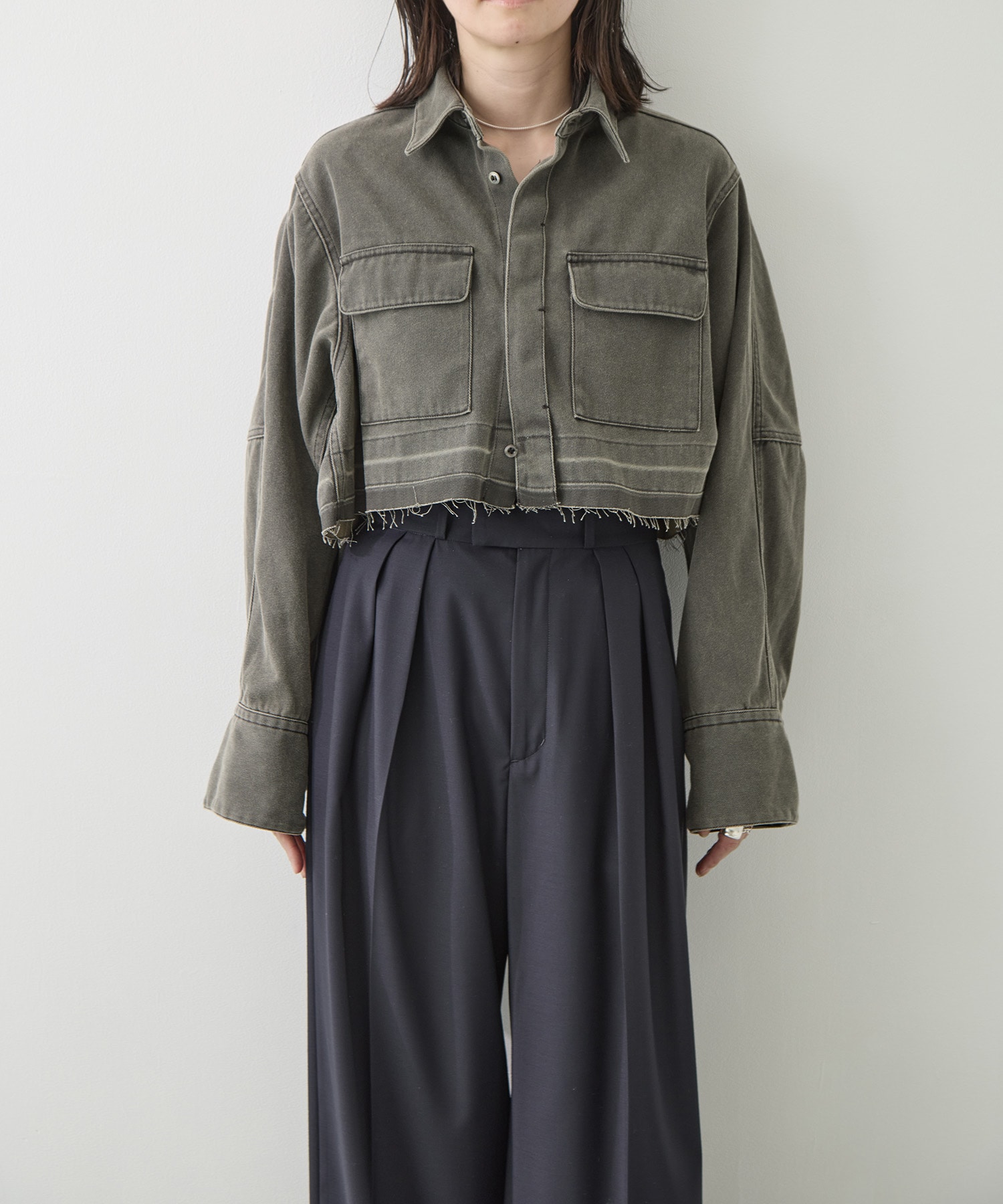 WASHED TULIP SHIRT JACKET BELPER