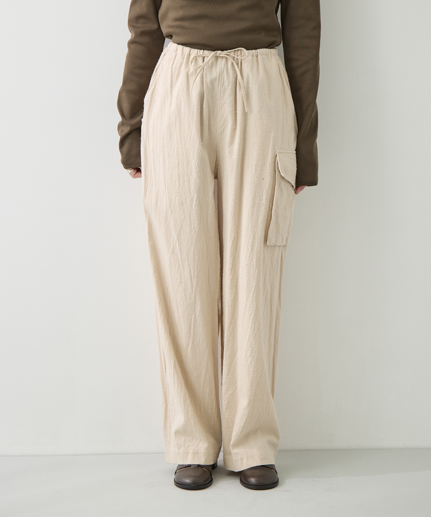 Silk/Cotton Nep Side Seamless 4P Pants blurhms