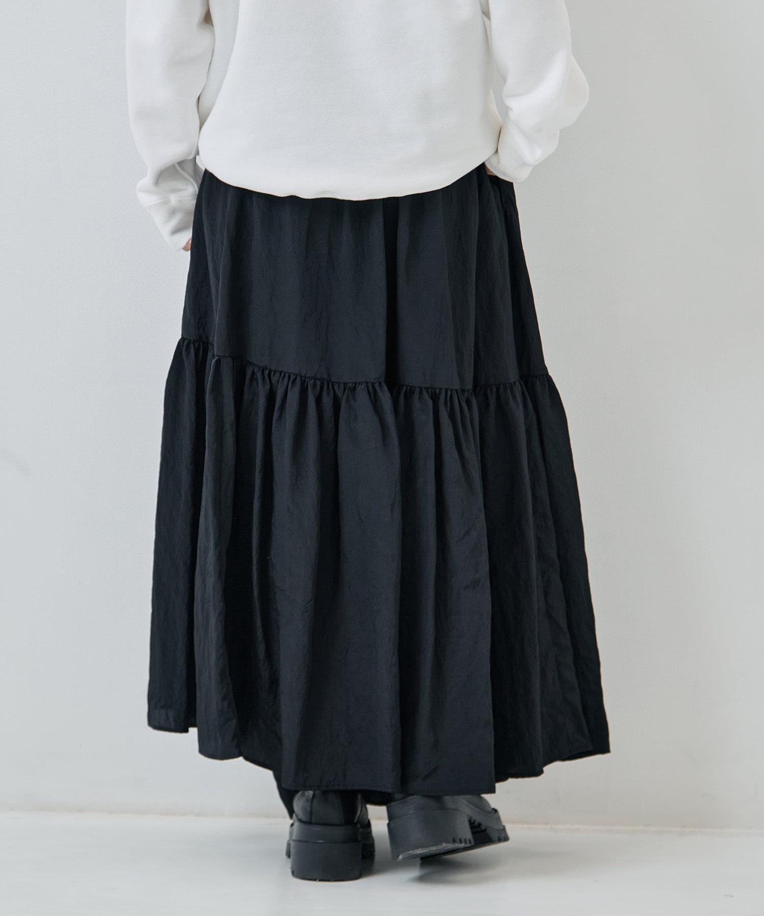 Viscose washer gather skirt 08sircus