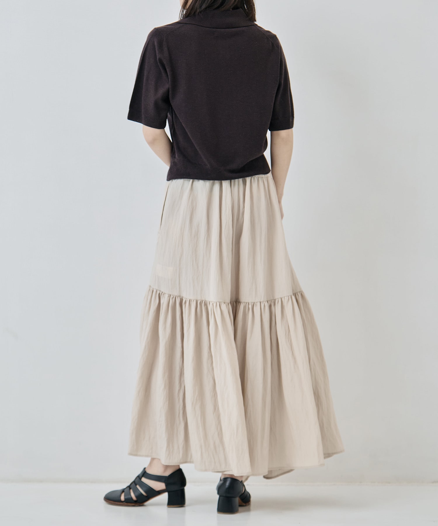 Viscose washer gather skirt 08sircus