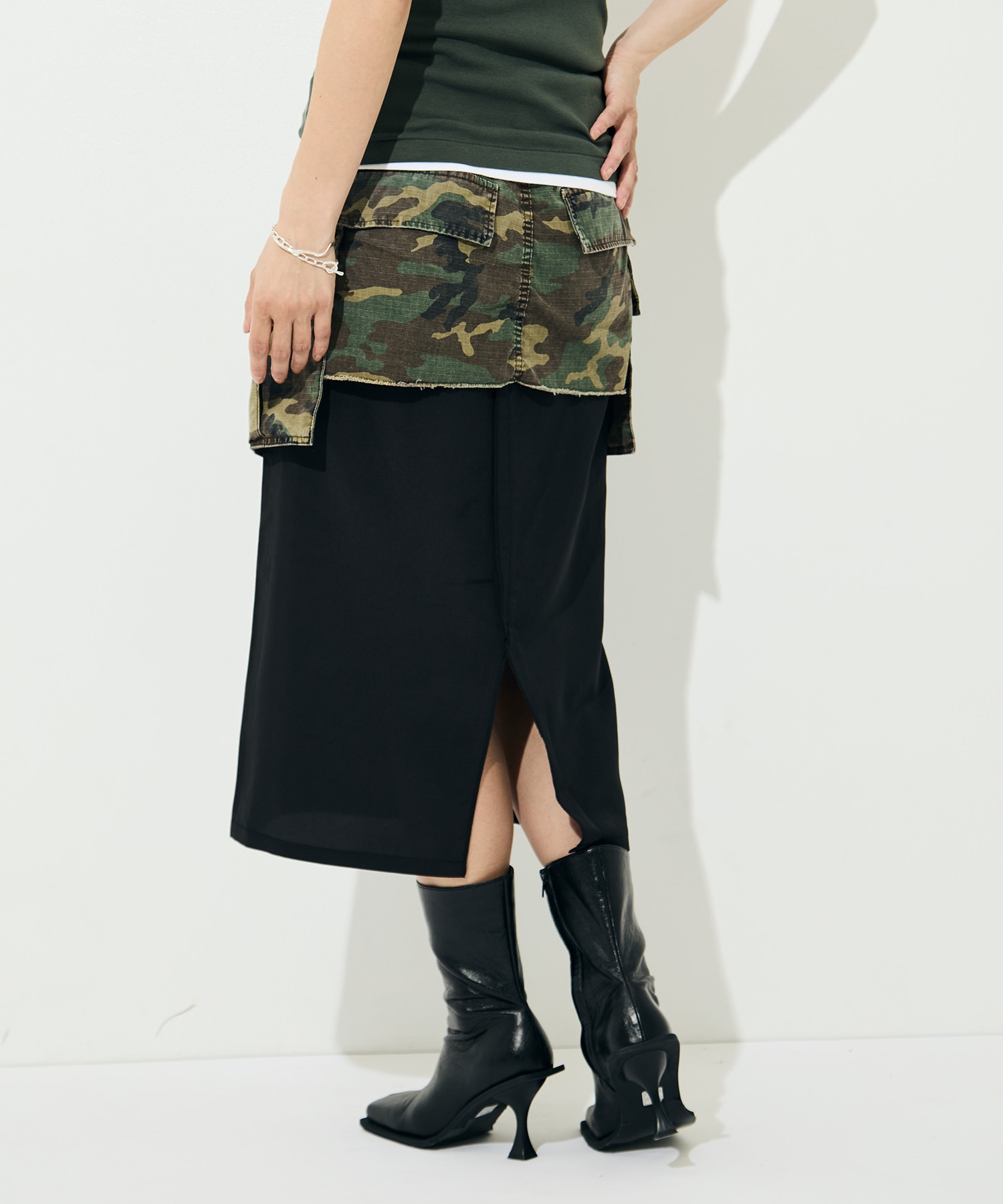 Cargo Layered Skirt INSCRIRE