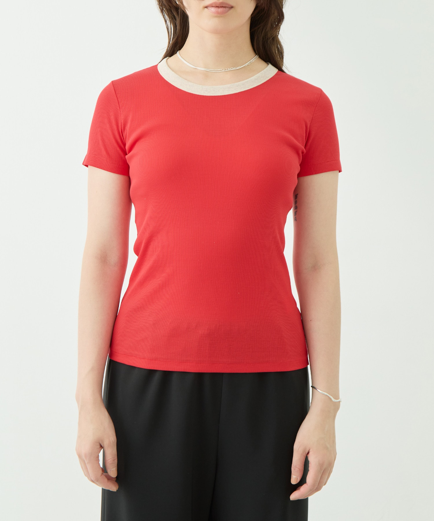 Contrast Trim Short Sleeve T GOOD PEOPLE GOOD STITCHING GOOD PRODUCT