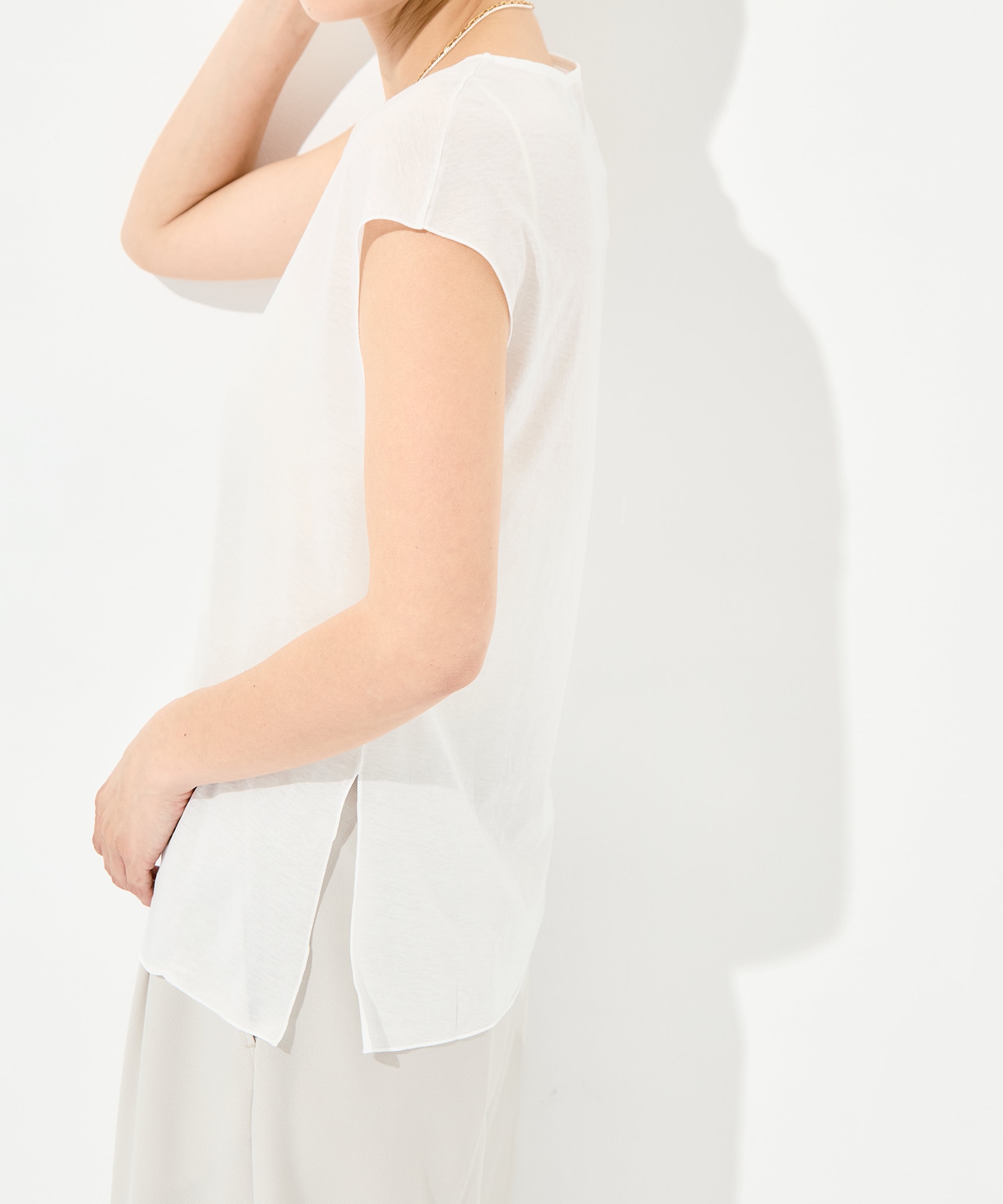 Side Slit French Sleeve T GOOD PEOPLE GOOD STITCHING GOOD PRODUCT