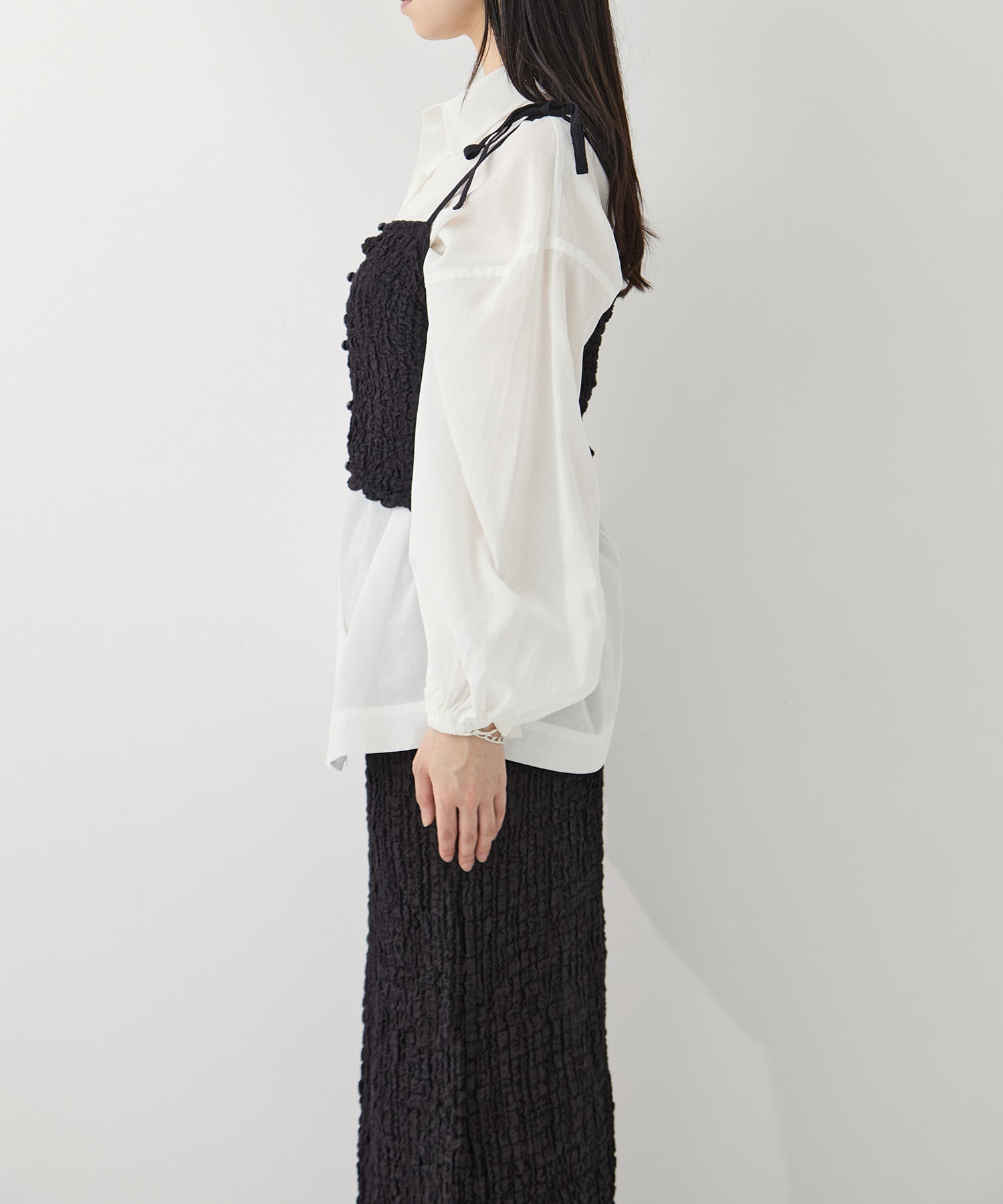 Shrink Lace Frill Camisole PHEENY