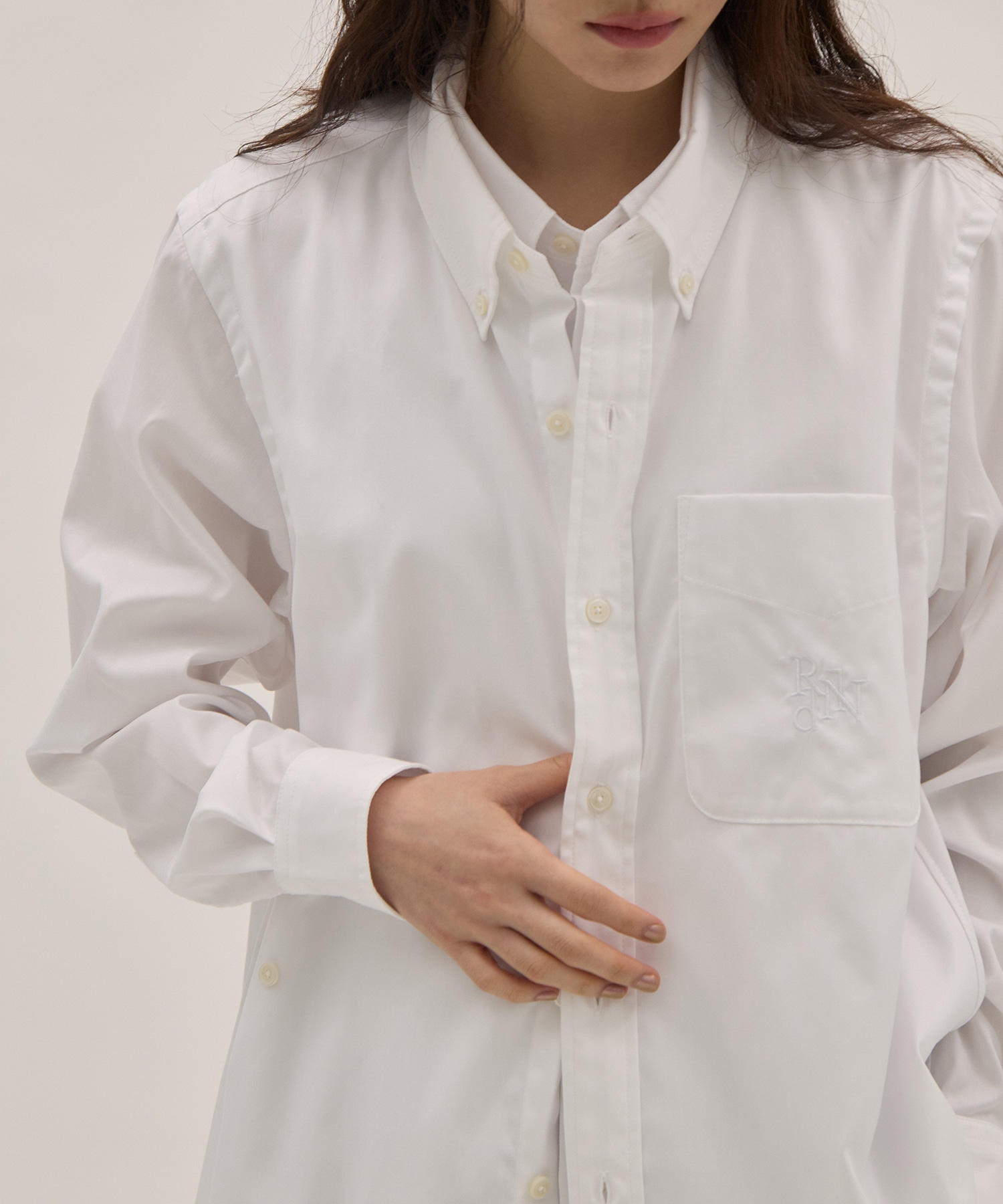 Double Layer Button-down Shirt - Oxford RhodolirioN