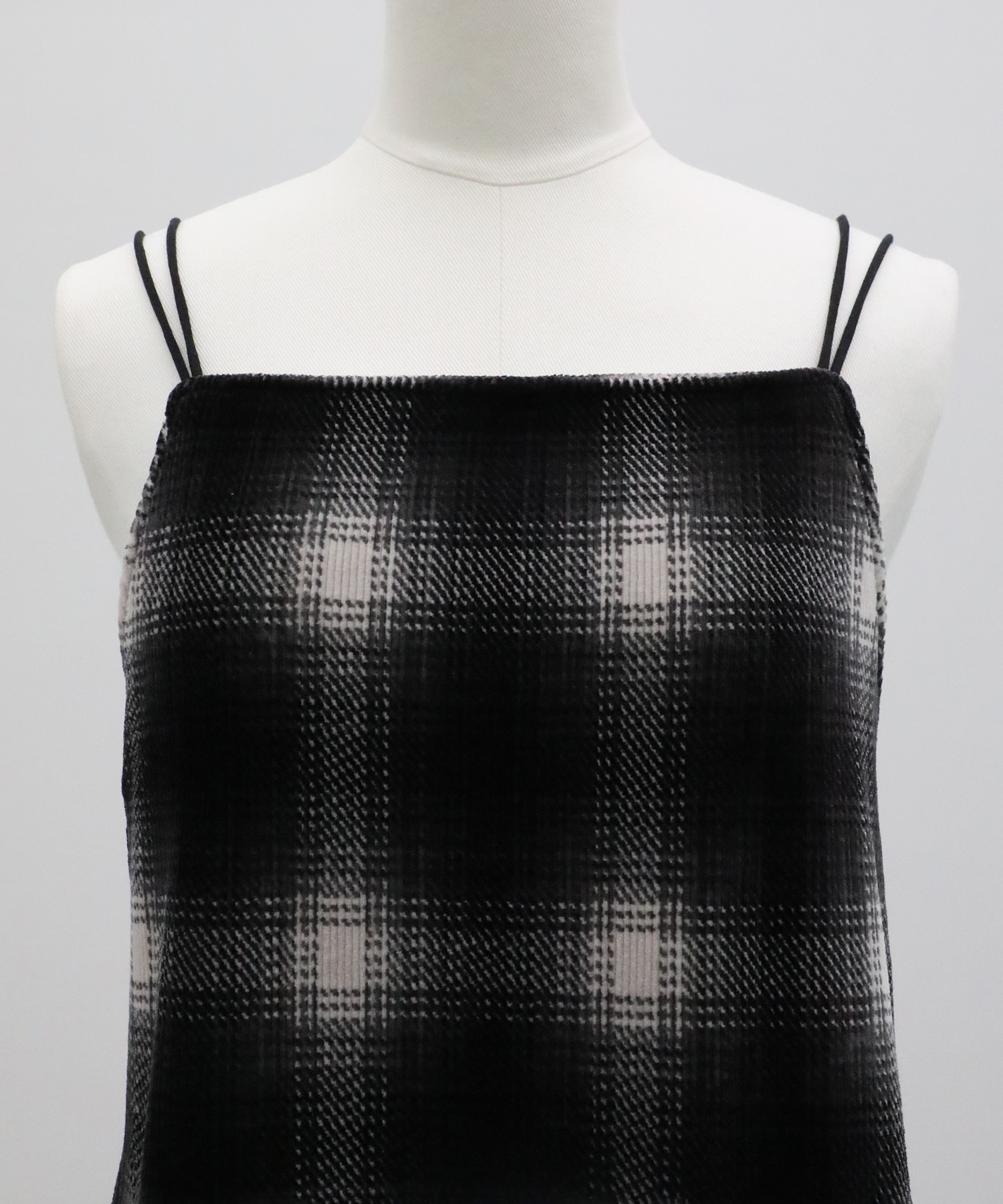 別注Ombre Check Camisole Dress PHEENY