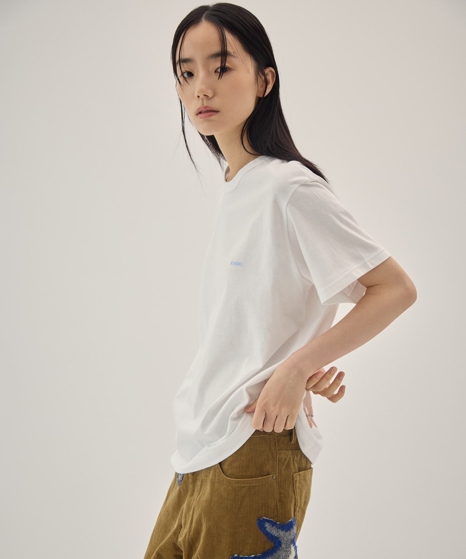 Printed T-shirt KHOKI