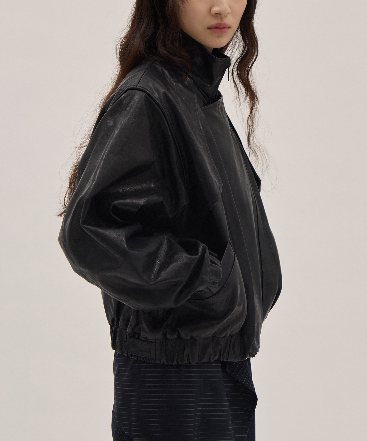 Goat leather short blouson 08sircus