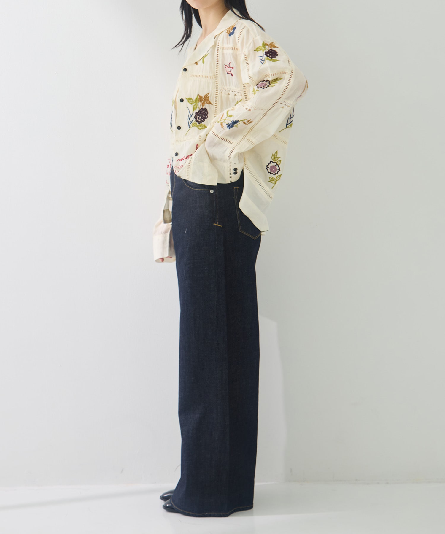 Embroidery Patchwork Shirts TODAYFUL