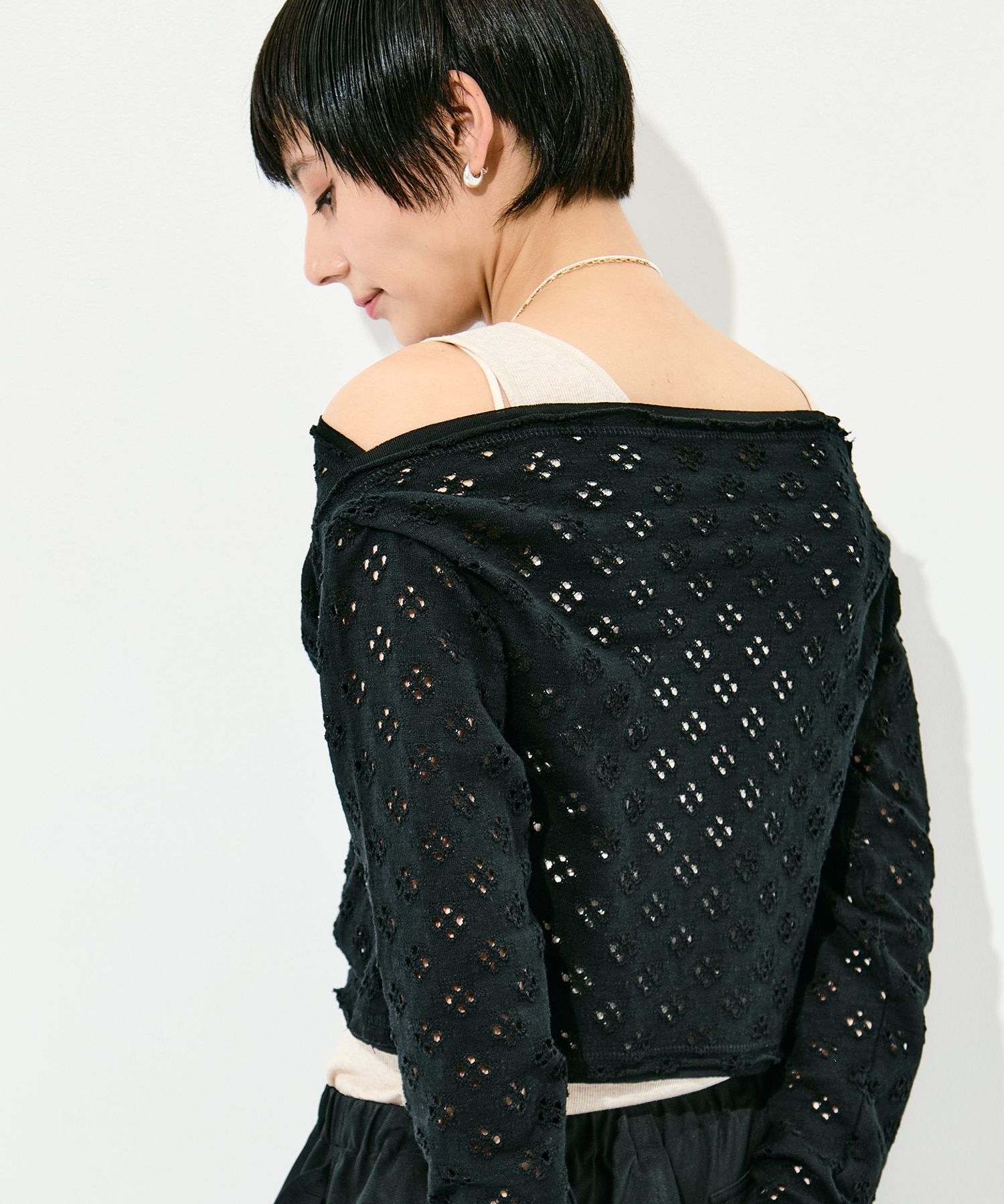 Two-Ways Spencer Basque Shirt - Cutwork RhodolirioN