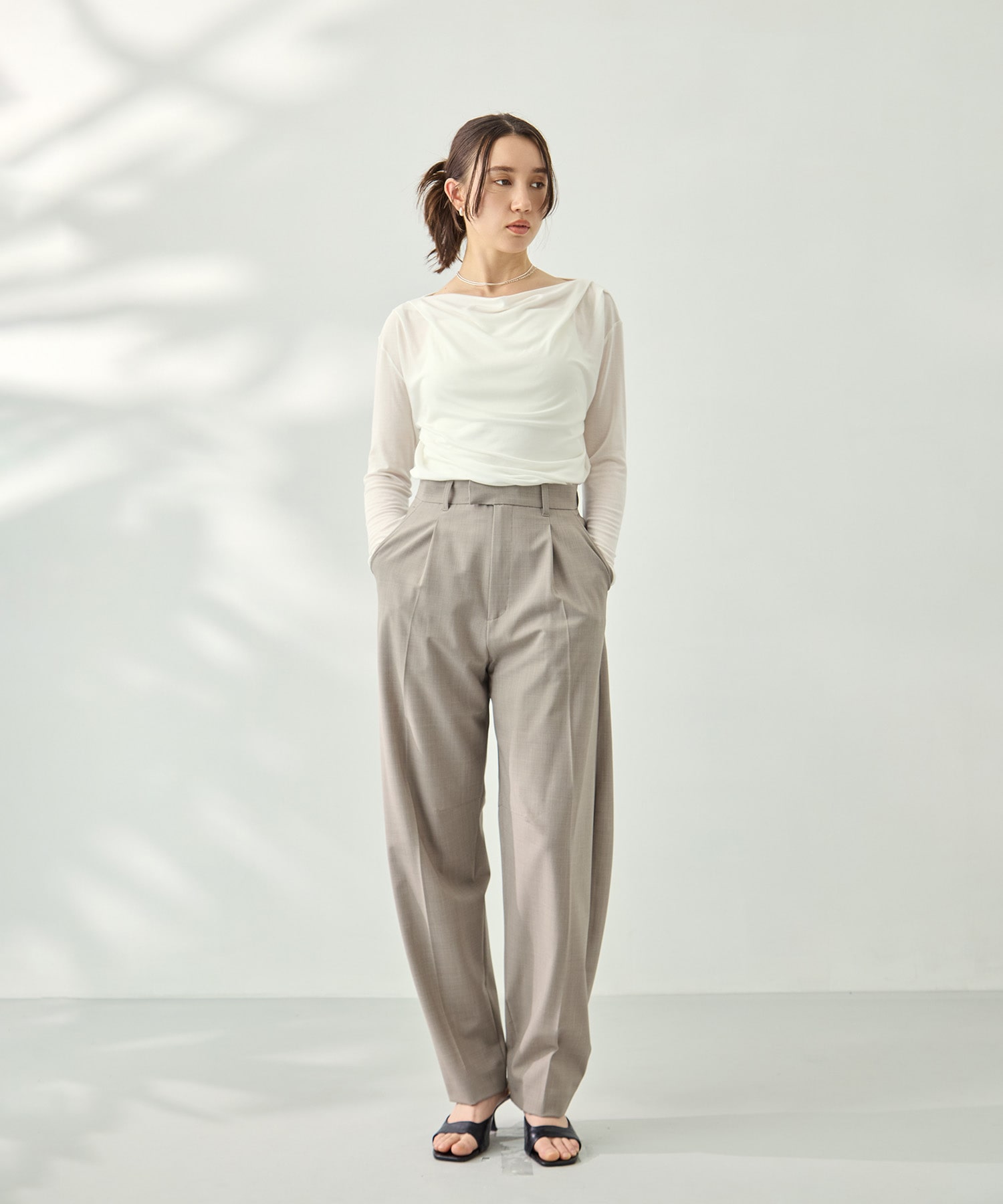 ドレープカットソー KEY TIMEZ