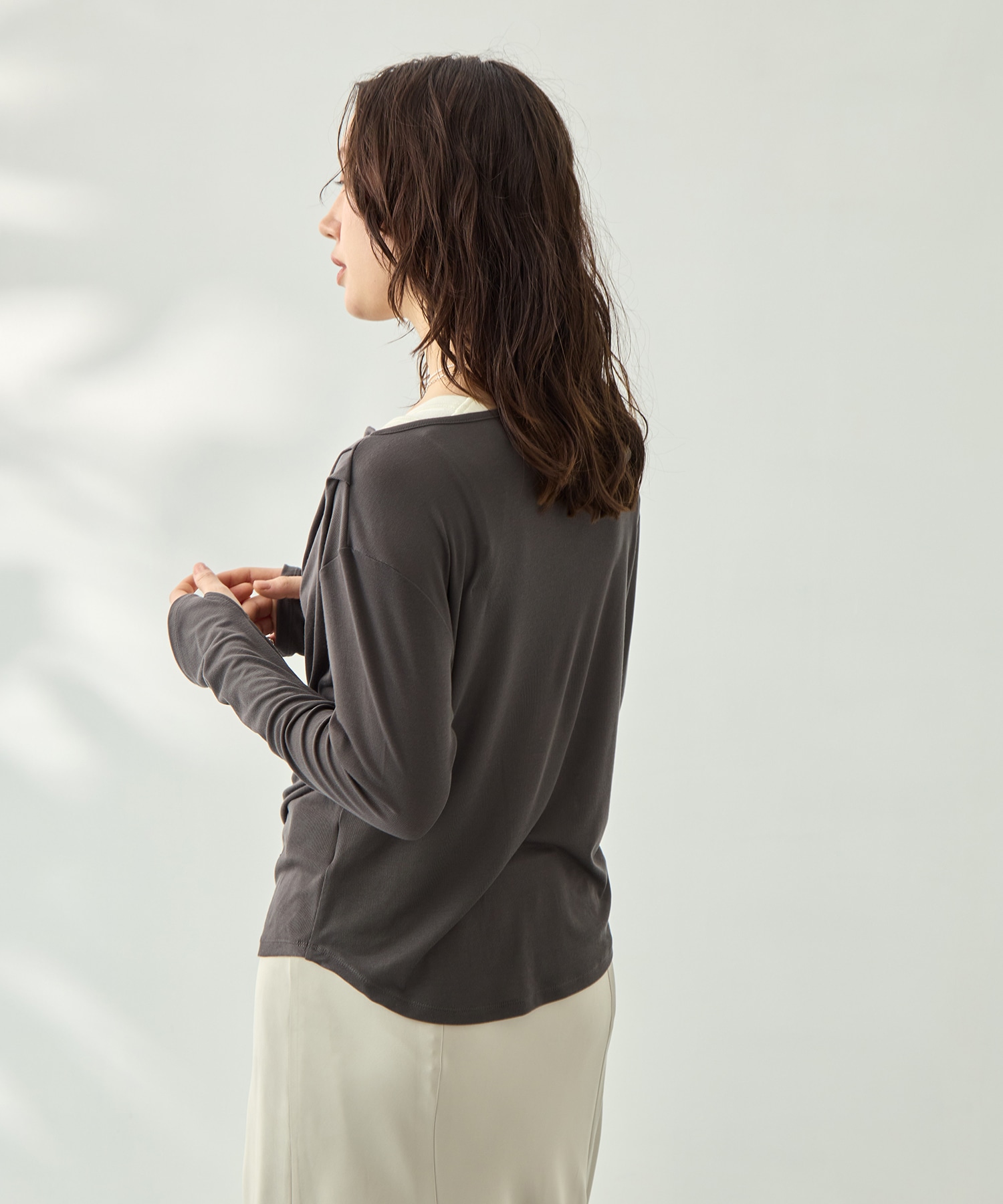 ドレープカットソー KEY TIMEZ