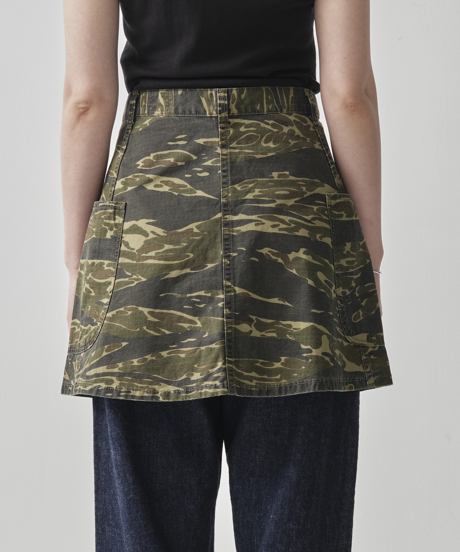 TIGER CAMO OVERLAP SKIRT orSlow