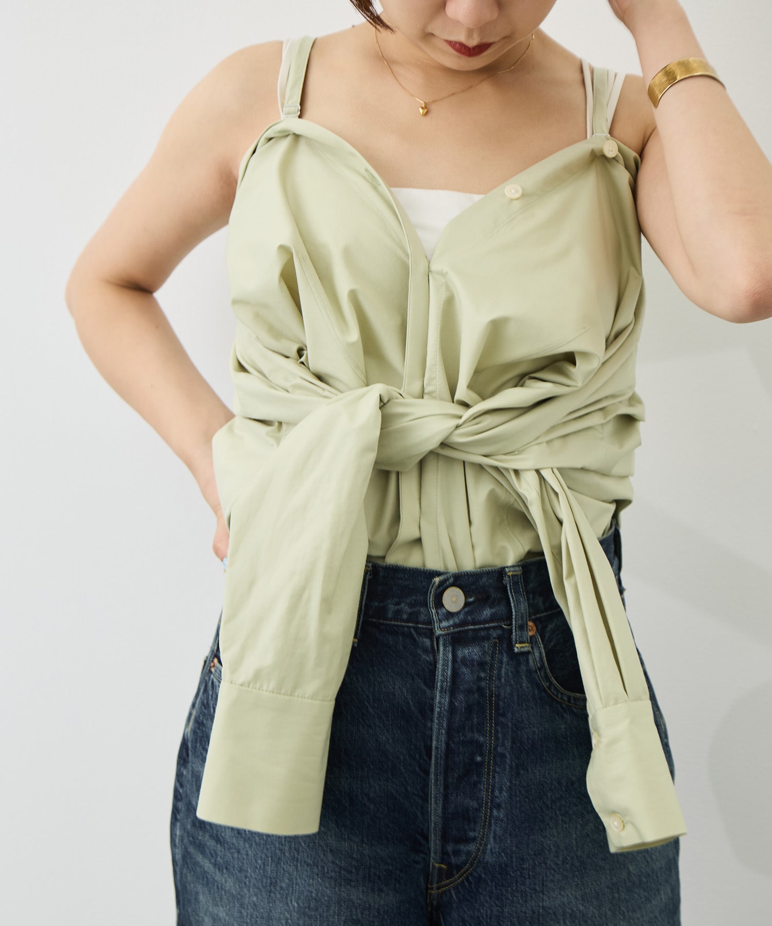 別注2way Blouse muller of yoshiokubo
