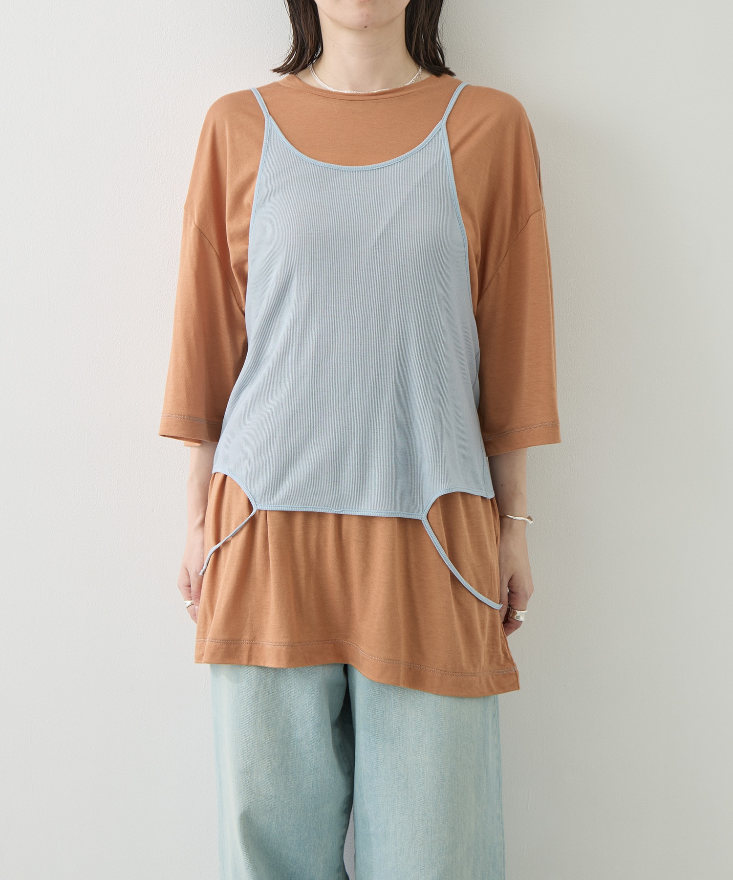 Camisole Top & Loose-fitting Tee - Unit Tops RhodolirioN