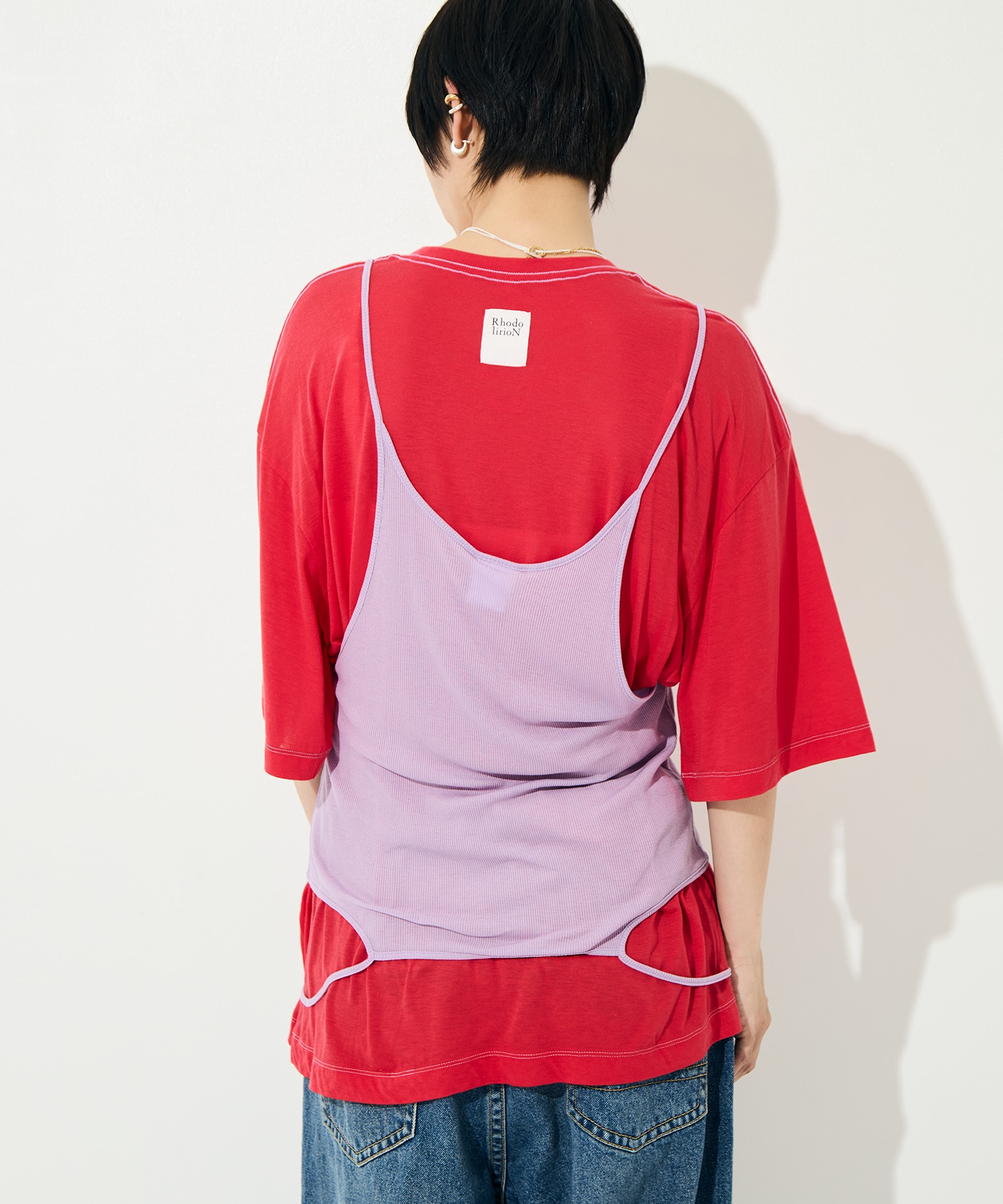 Camisole Top & Loose-fitting Tee - Unit Tops RhodolirioN