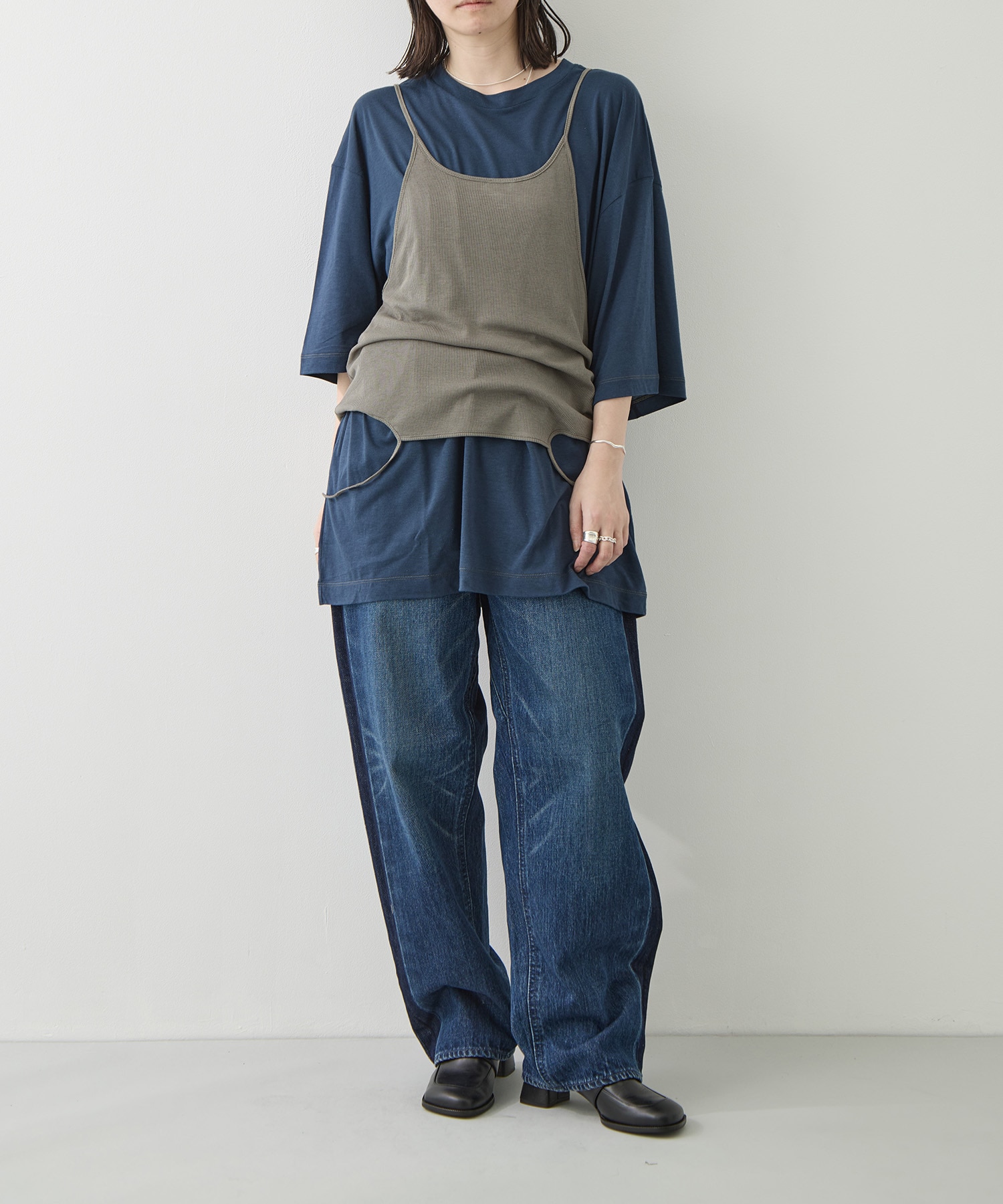 Camisole Top & Loose-fitting Tee - Unit Tops RhodolirioN