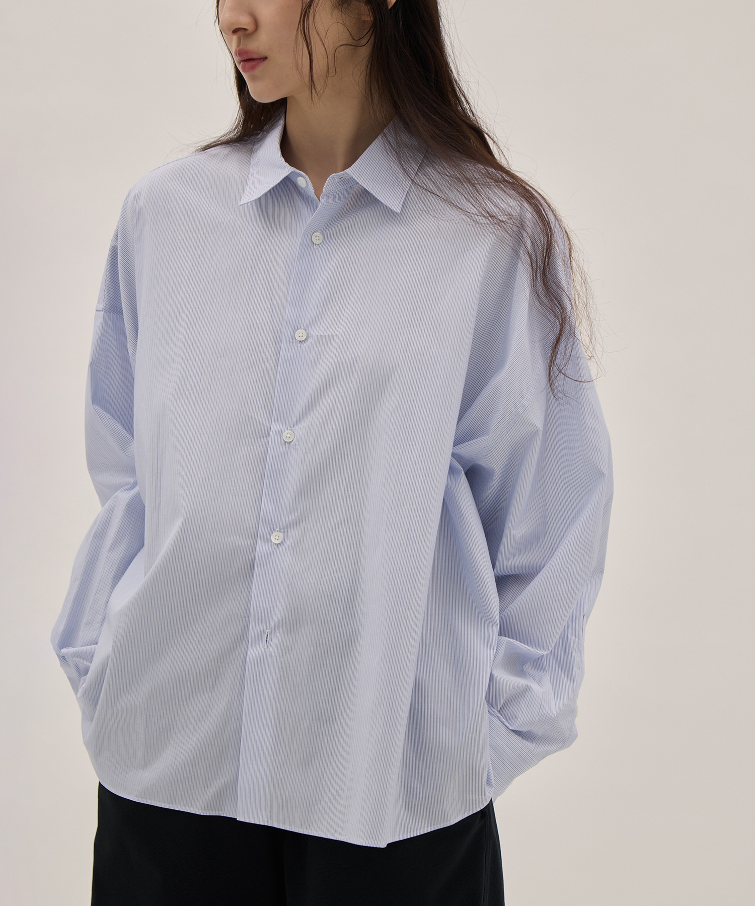 GIZA COMPACT STRIPE OVERSIZED SHIRTS ATON