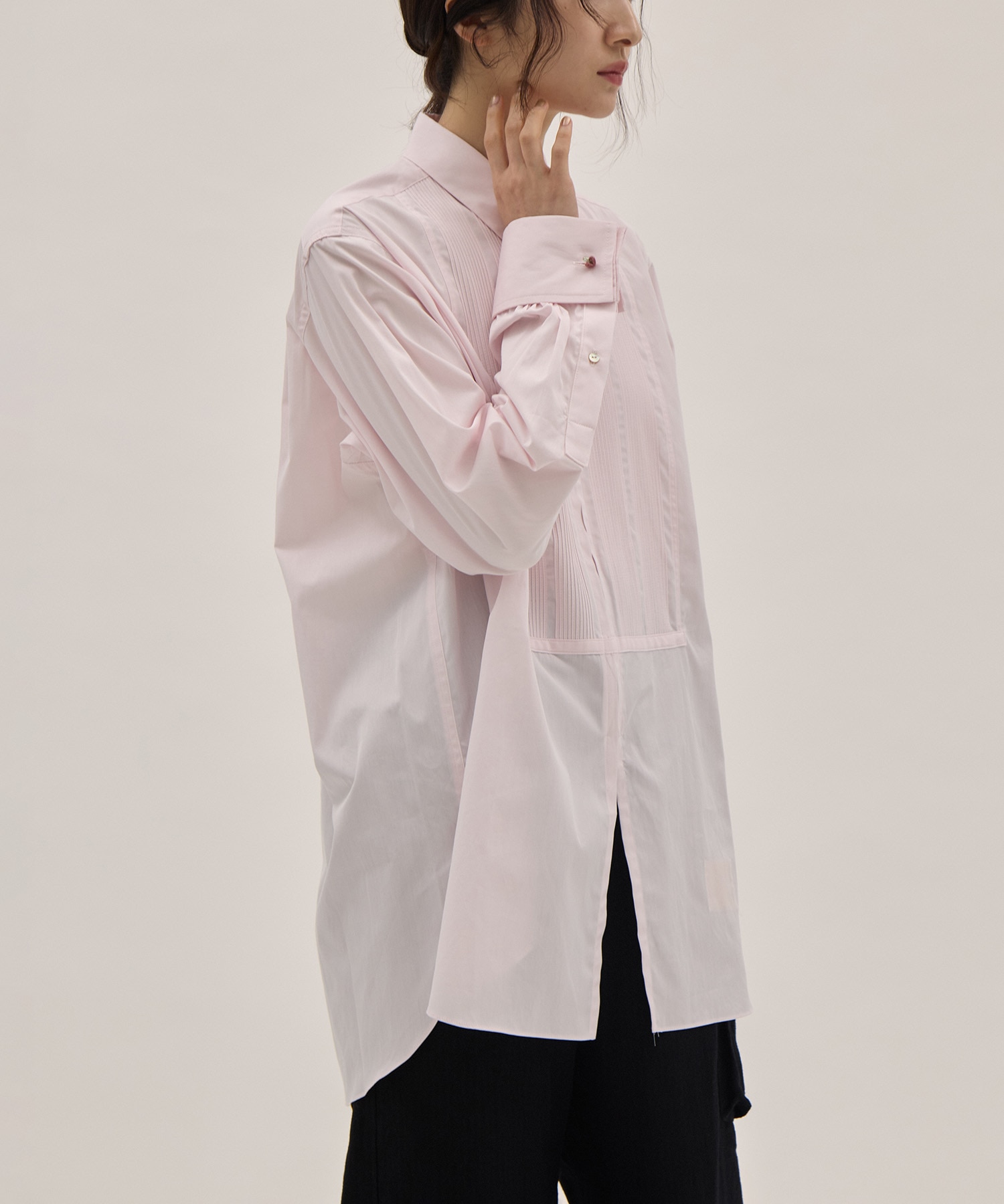 Pintuck FrontZip Shirt PONTI