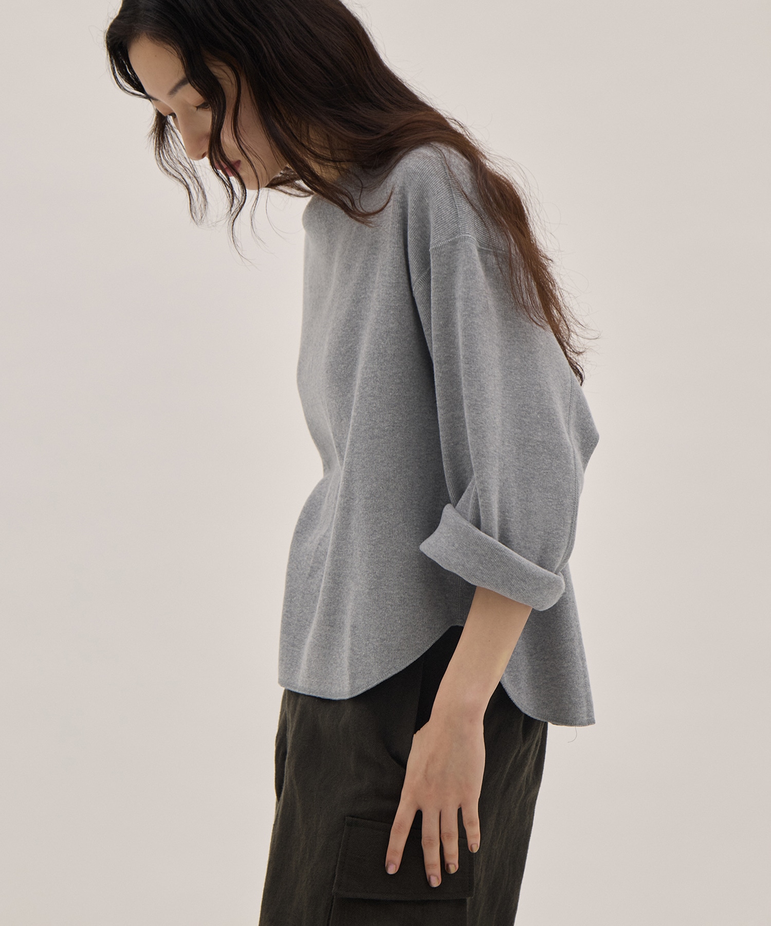 COTTON RIB PULLOVER YLEVE