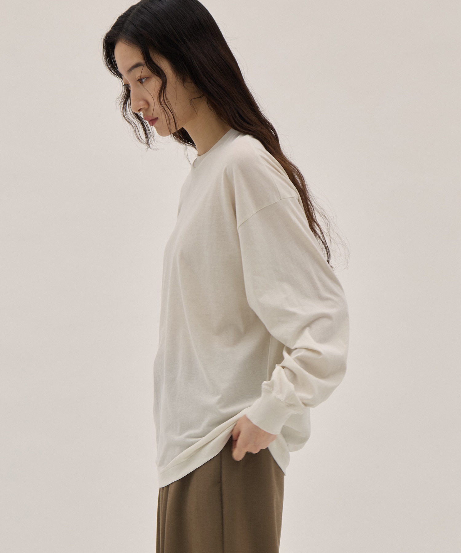 FRESCA NUBACK OVERSIZED PULLOVER ATON