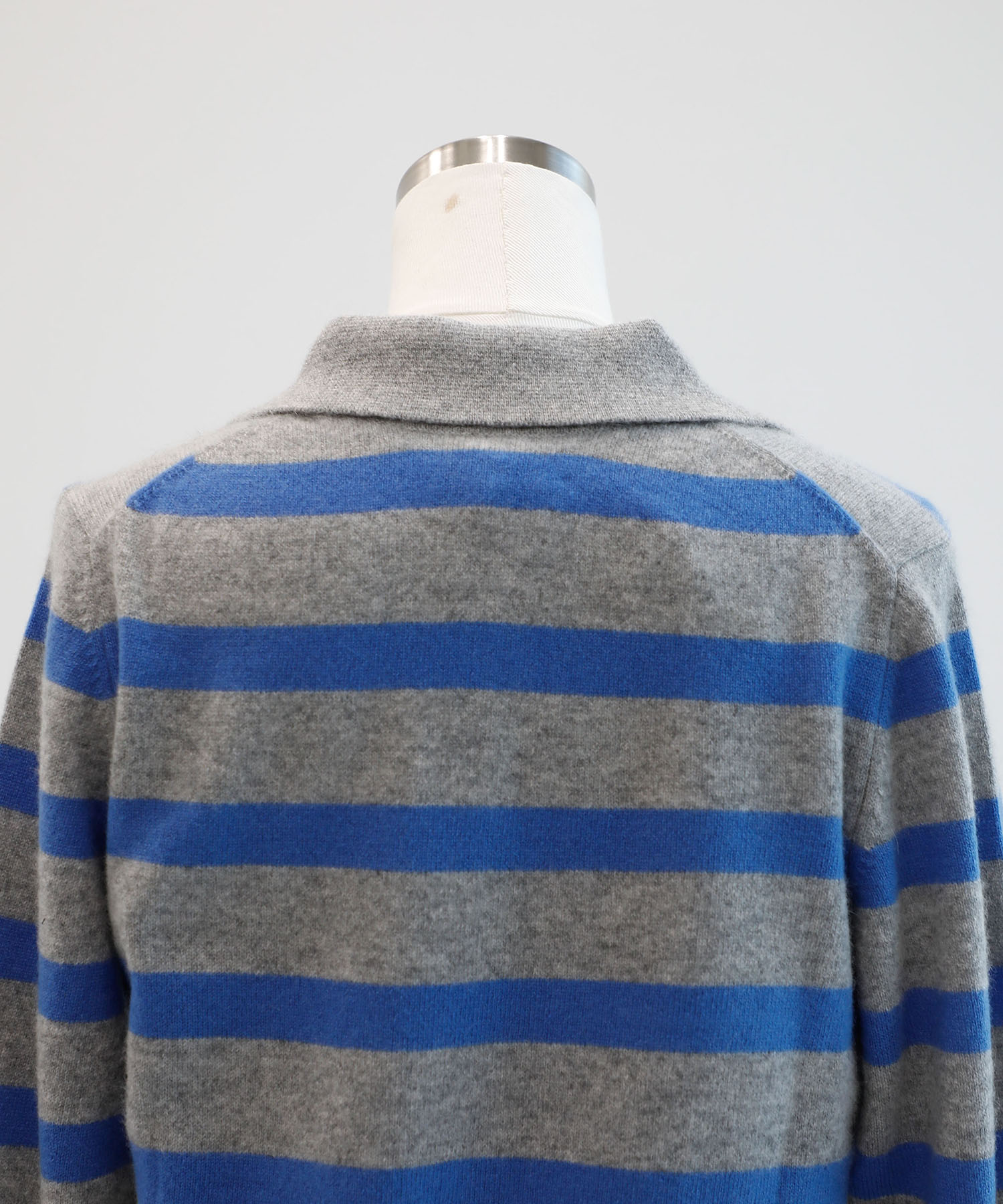 CASHMERE BORDER SKIPPER KNIT FUJI