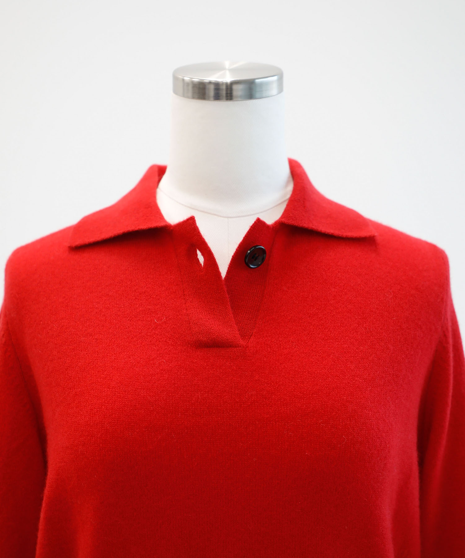 CASHMERE KNIT POLO FUJI