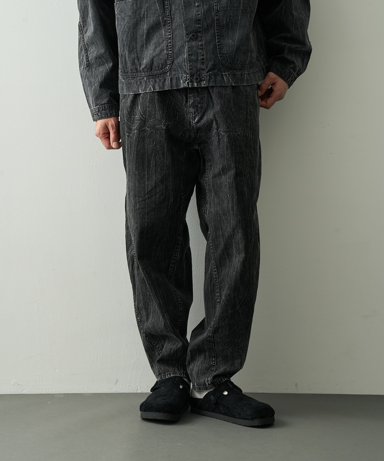 breach twill wide pants and wander