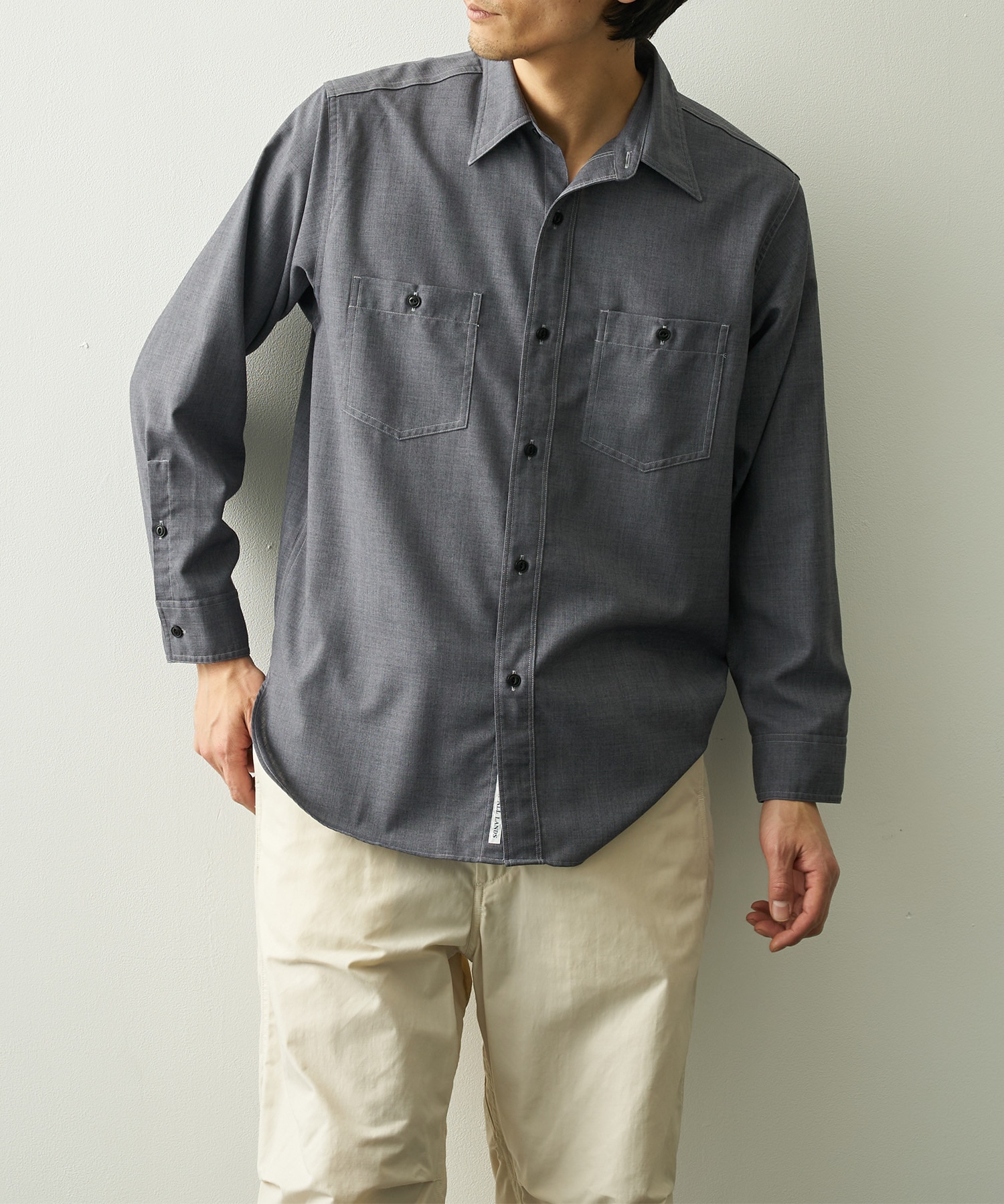 Polyester Wool Field Shirt nanamica