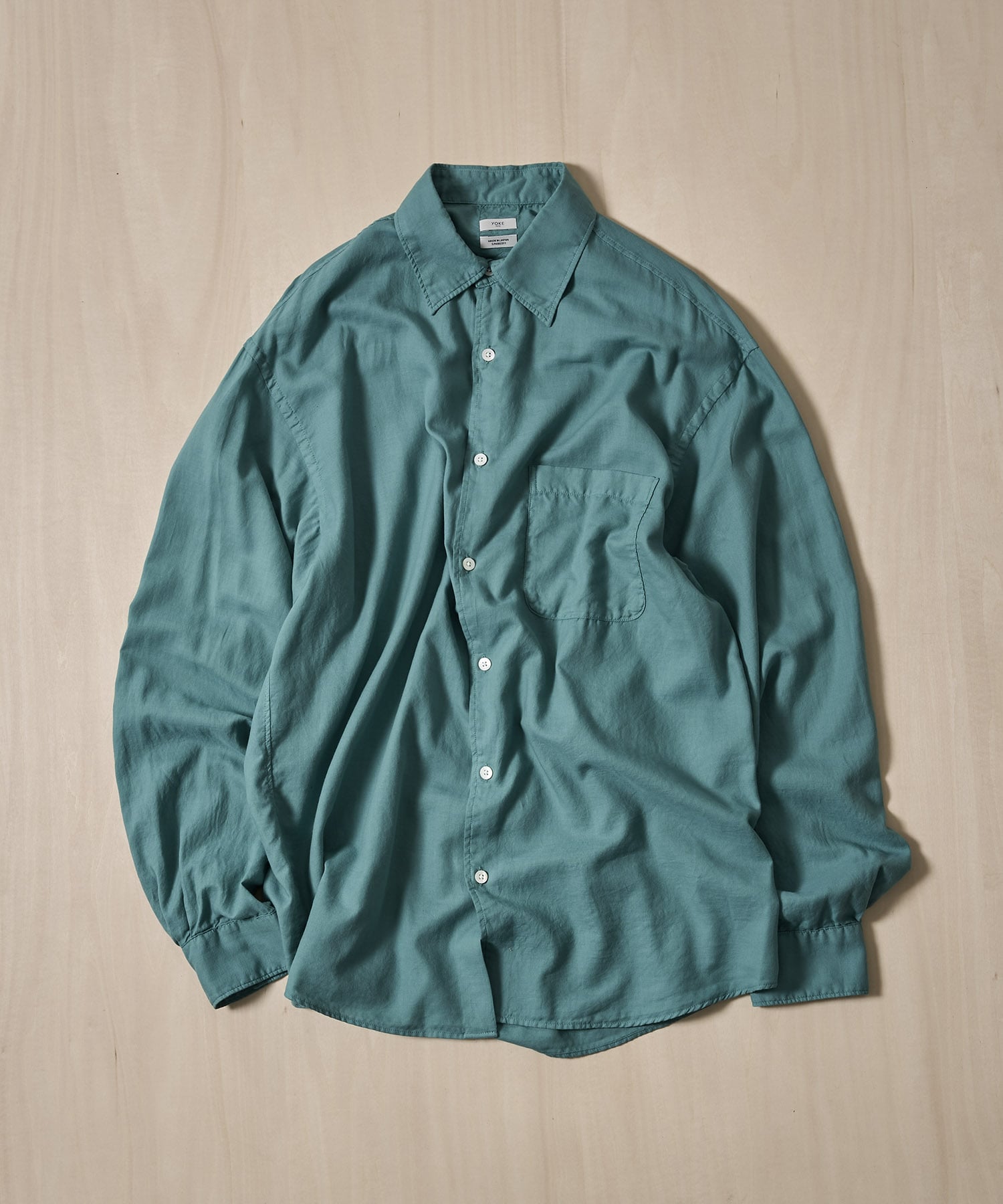 Cotton Silk Twill Garment-dyed Loosed Shirt YOKE