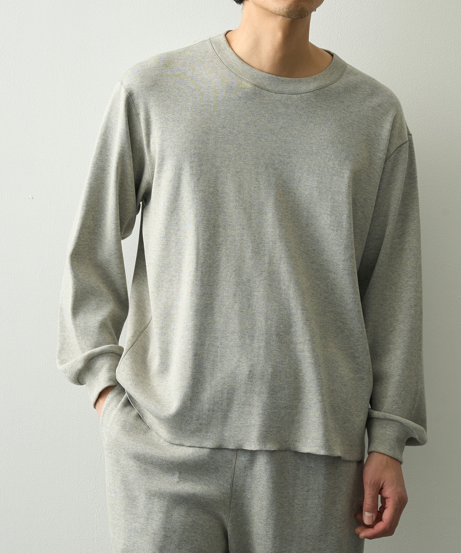 High Wet Rib Long Sleeve Pull Over GOOD PEOPLE GOOD STITCHING GOOD PRODUCT