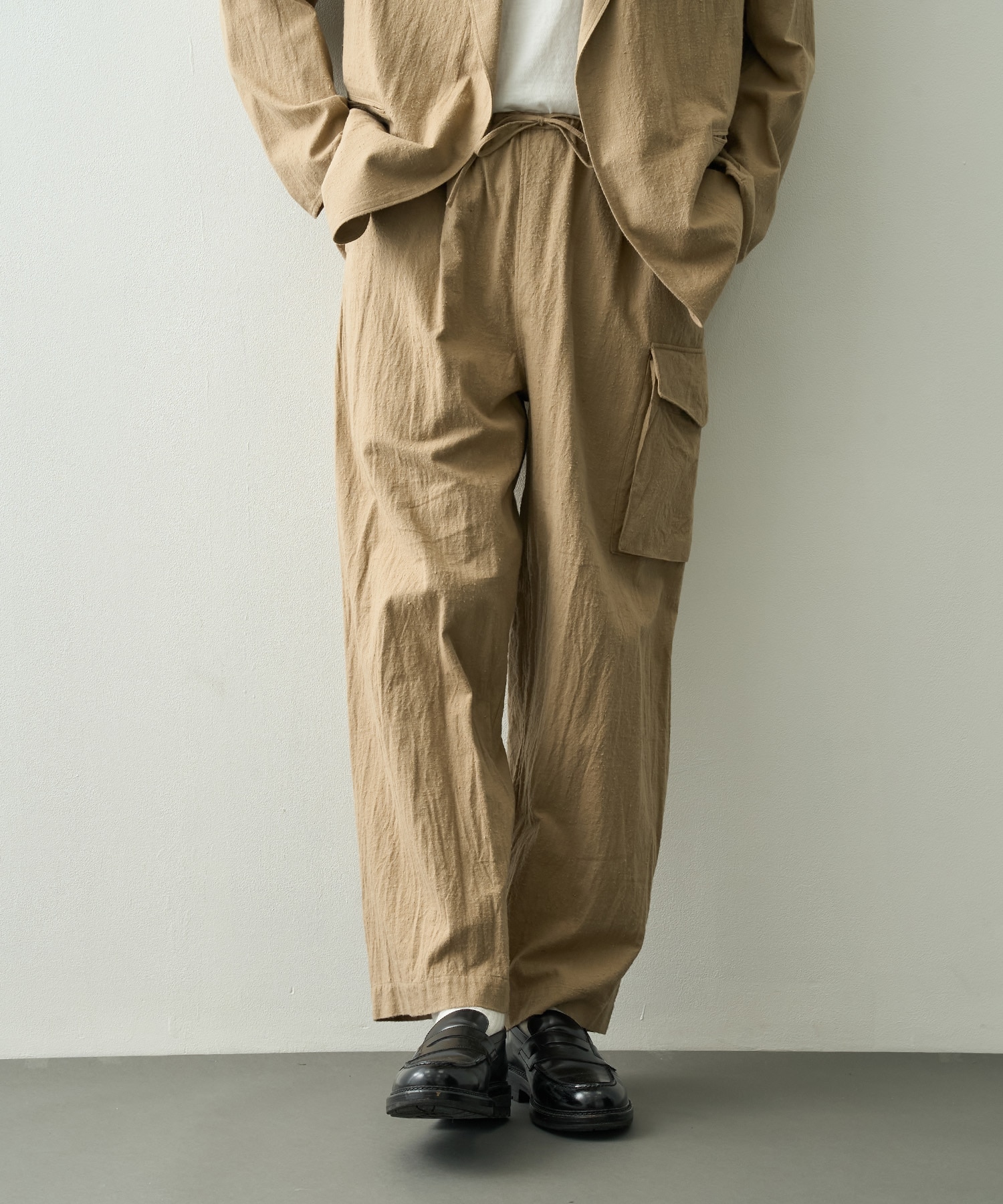 Silk/Cotton Nep Side Seamless 4P Pants blurhms