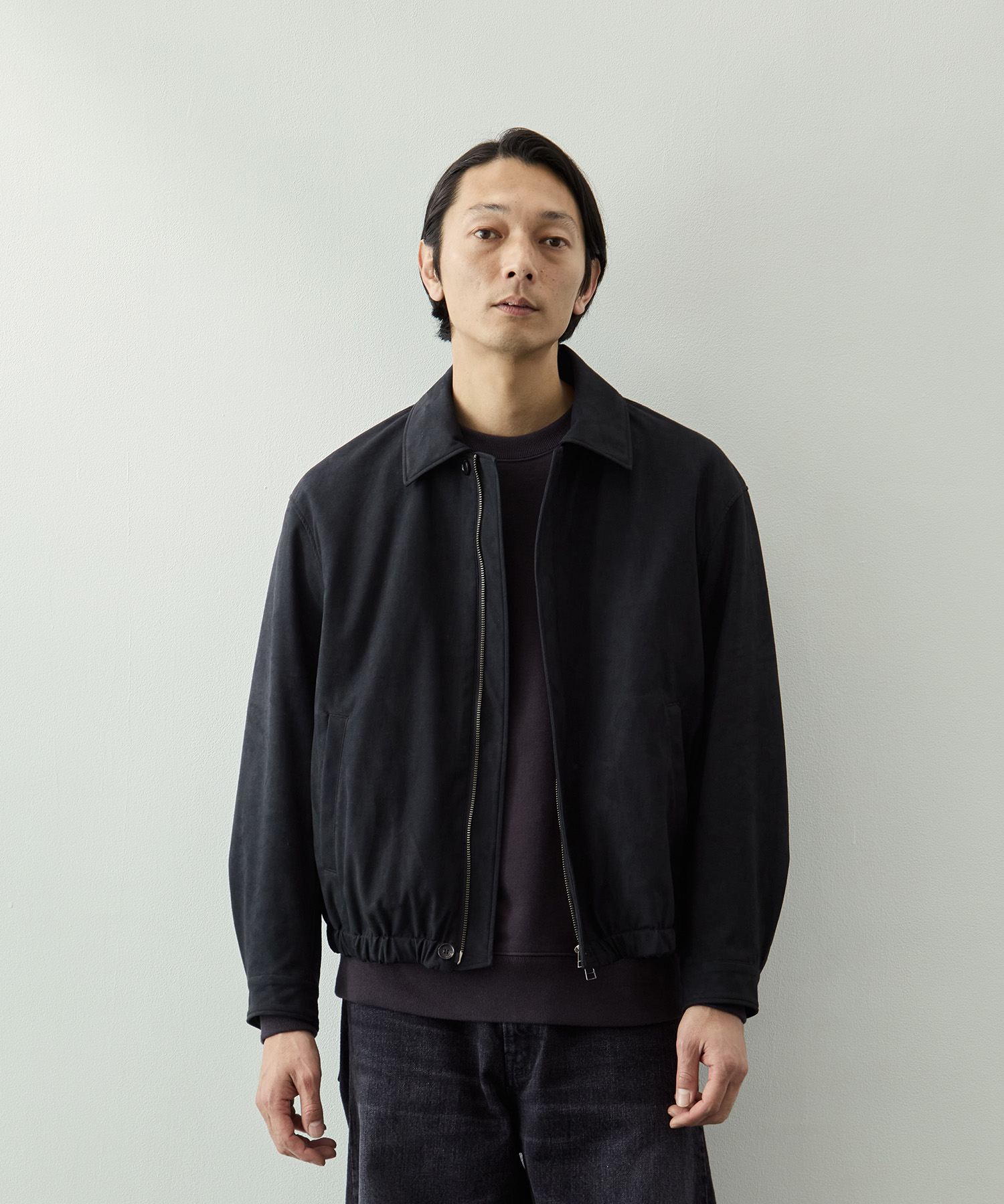 マイクロスエードフライトブルゾン KEY TIMEZ