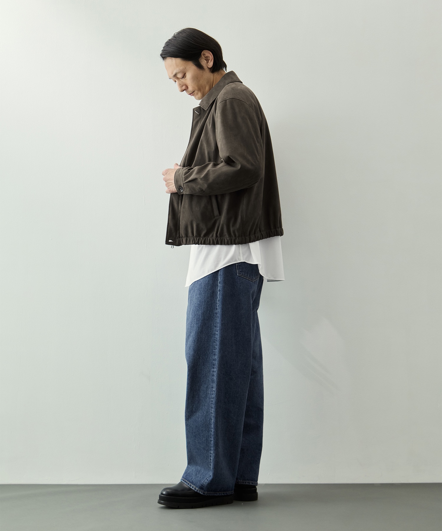 マイクロスエードフライトブルゾン KEY TIMEZ