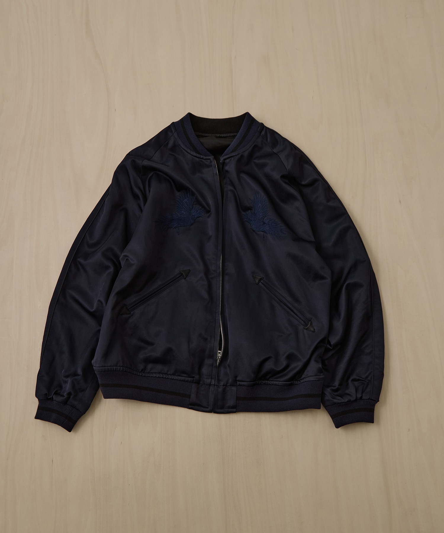 SATIN SOUVENIR JACKET MOMOTARO JEANS