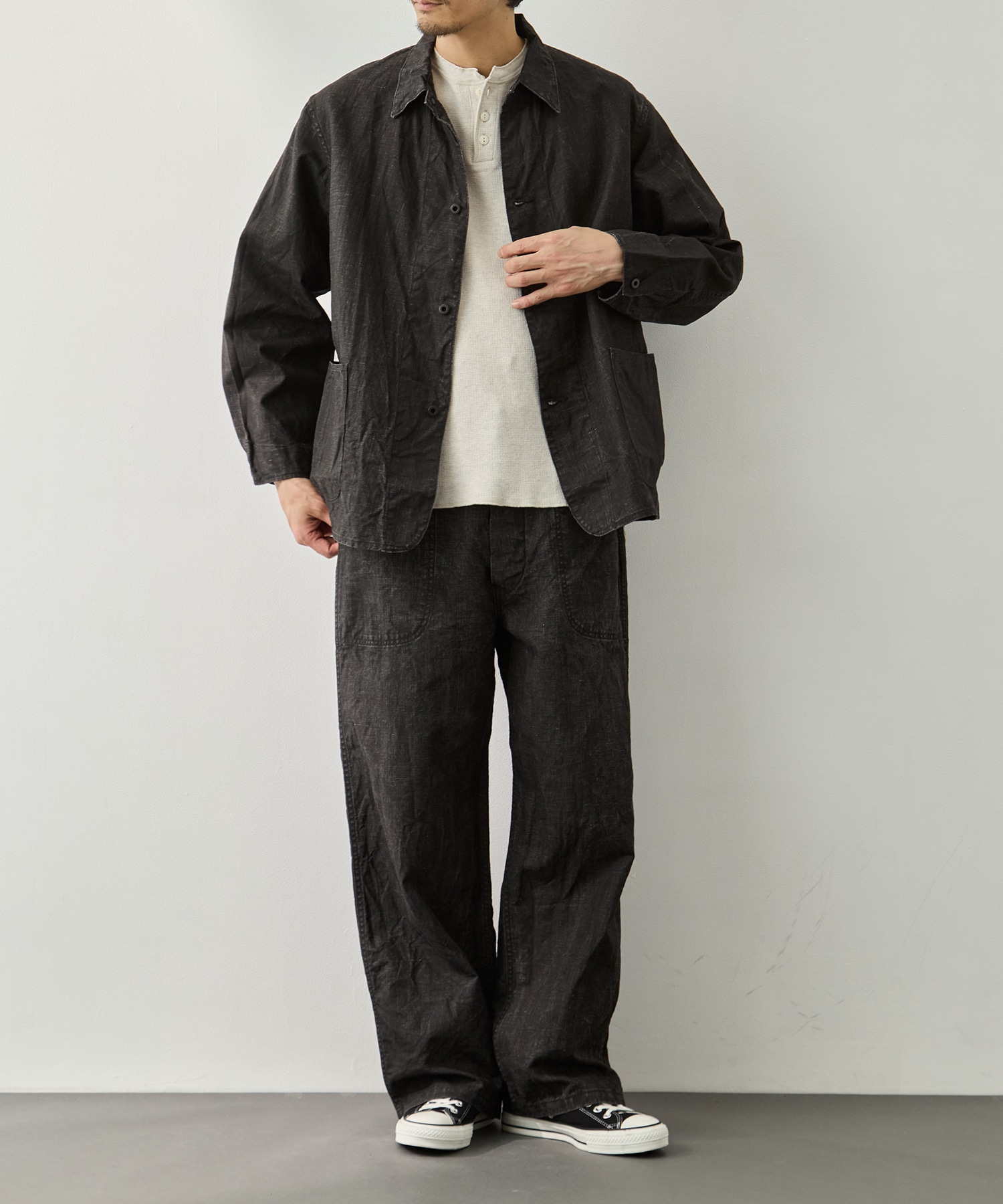WWII 40S SUMI COATED LINEN COVERALL orslow