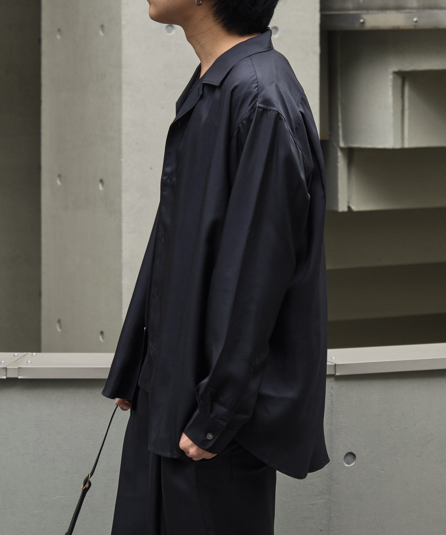 VACANCES / WASHABLE MATTE SILK LS SHIRT BODHI