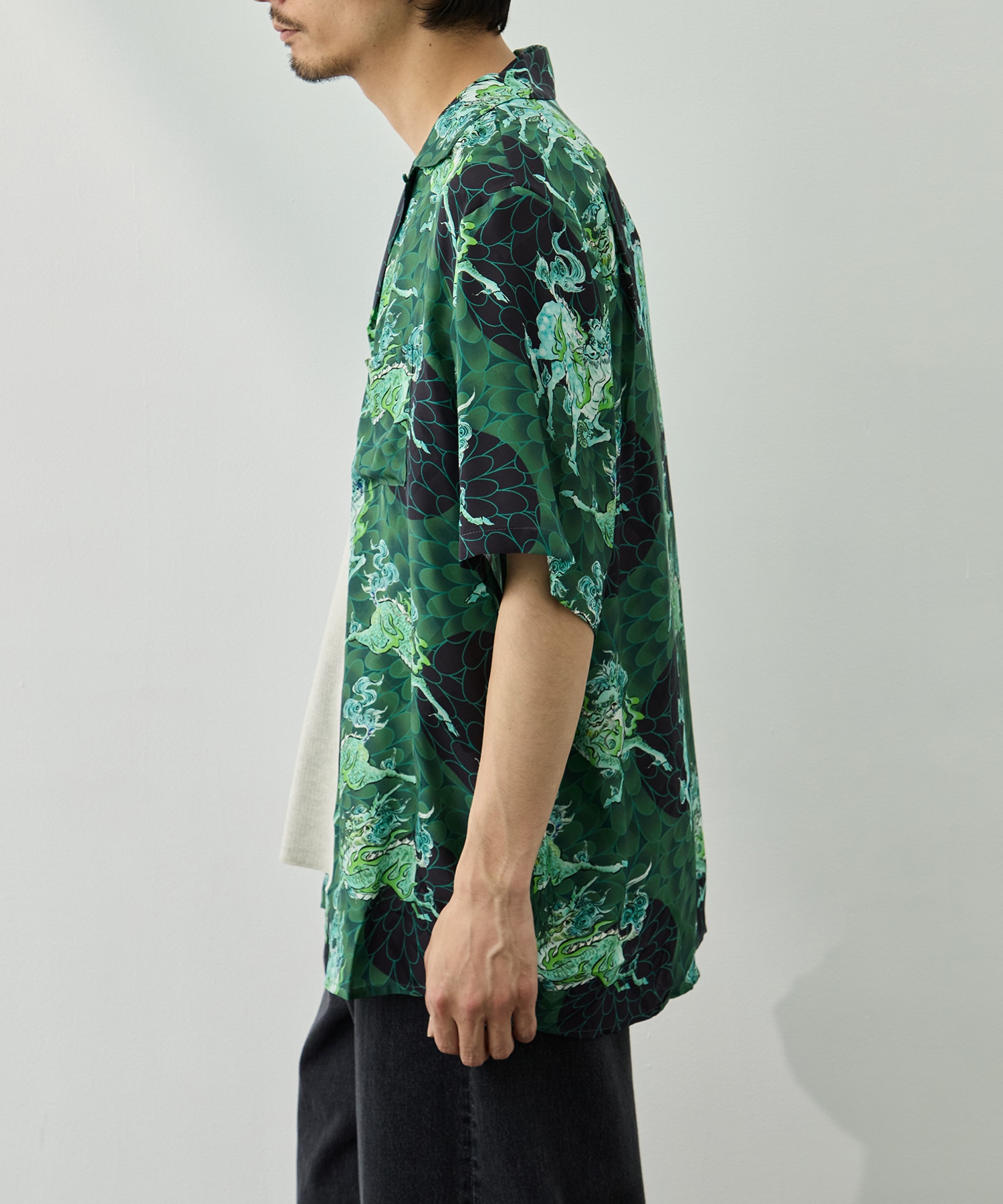 SILK CUPRO SHORT SLEEVE ALOHA SHIRT NIPOALOHA
