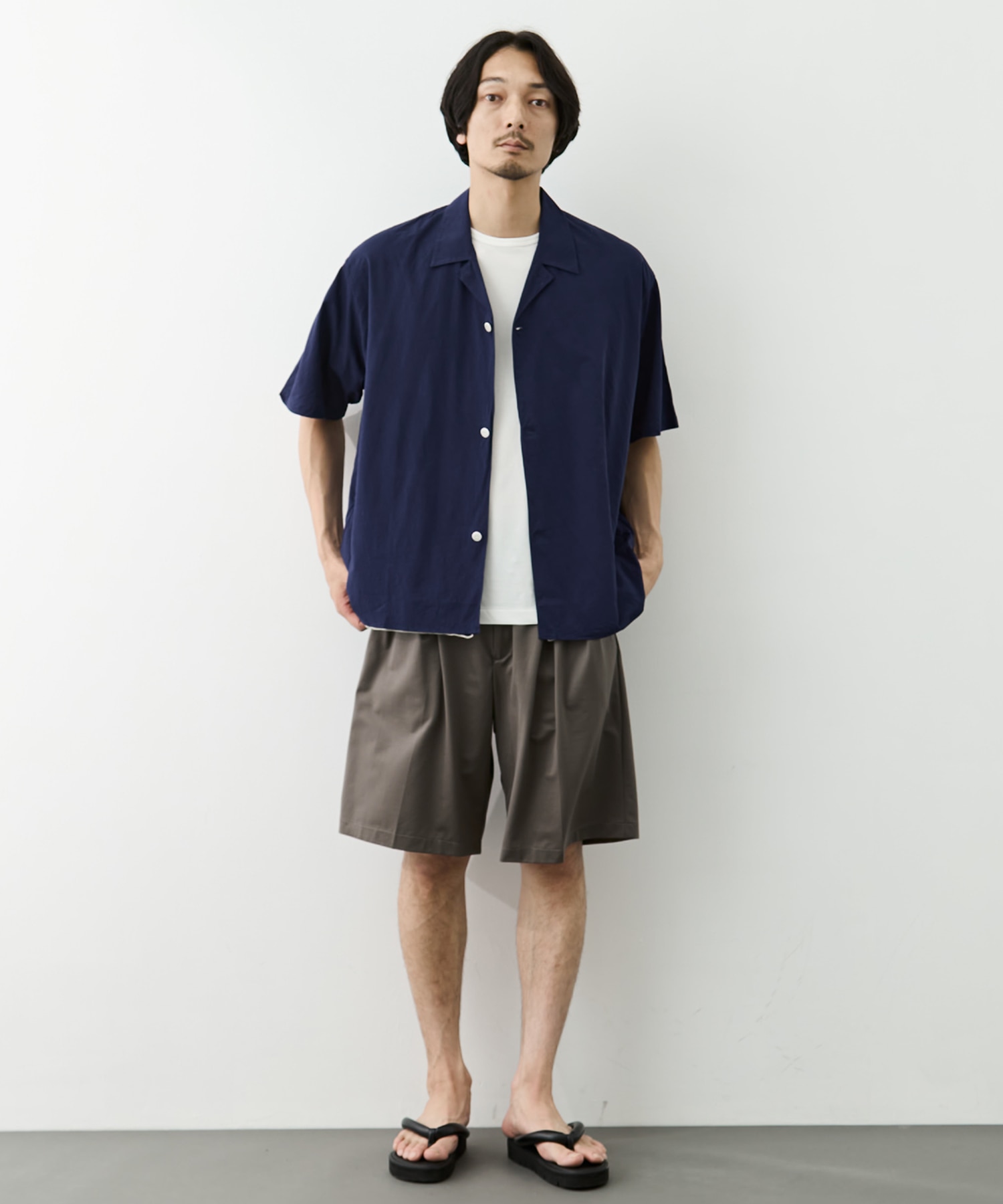 Double Front Half Sleeve Shirt GOOD PEOPLE GOOD STITCHING GOOD PRODUCT