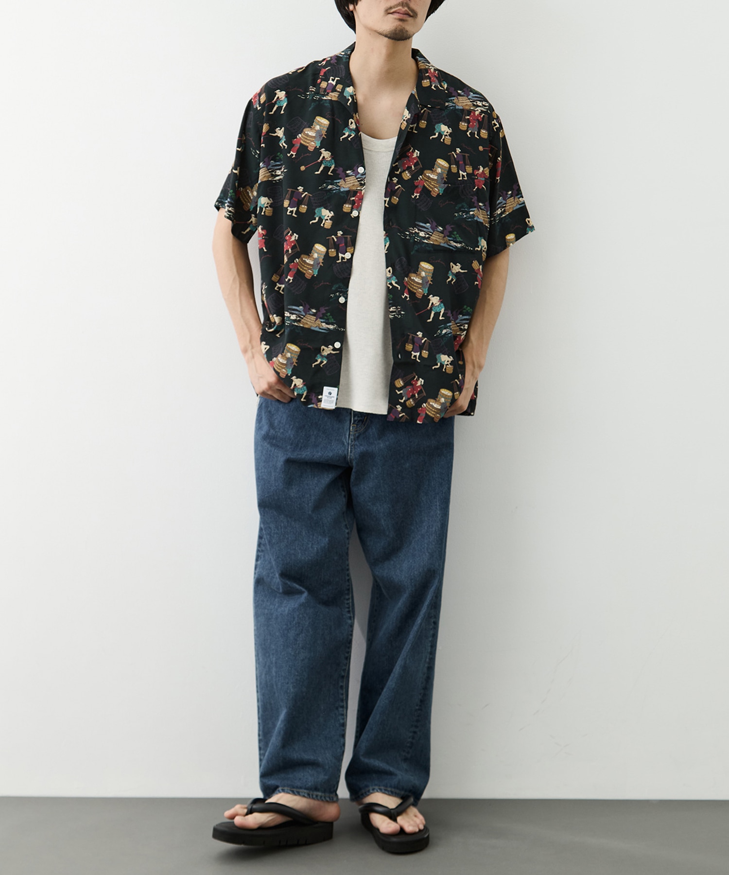 RAYON S/S SHIRT MOMOTARO JEANS