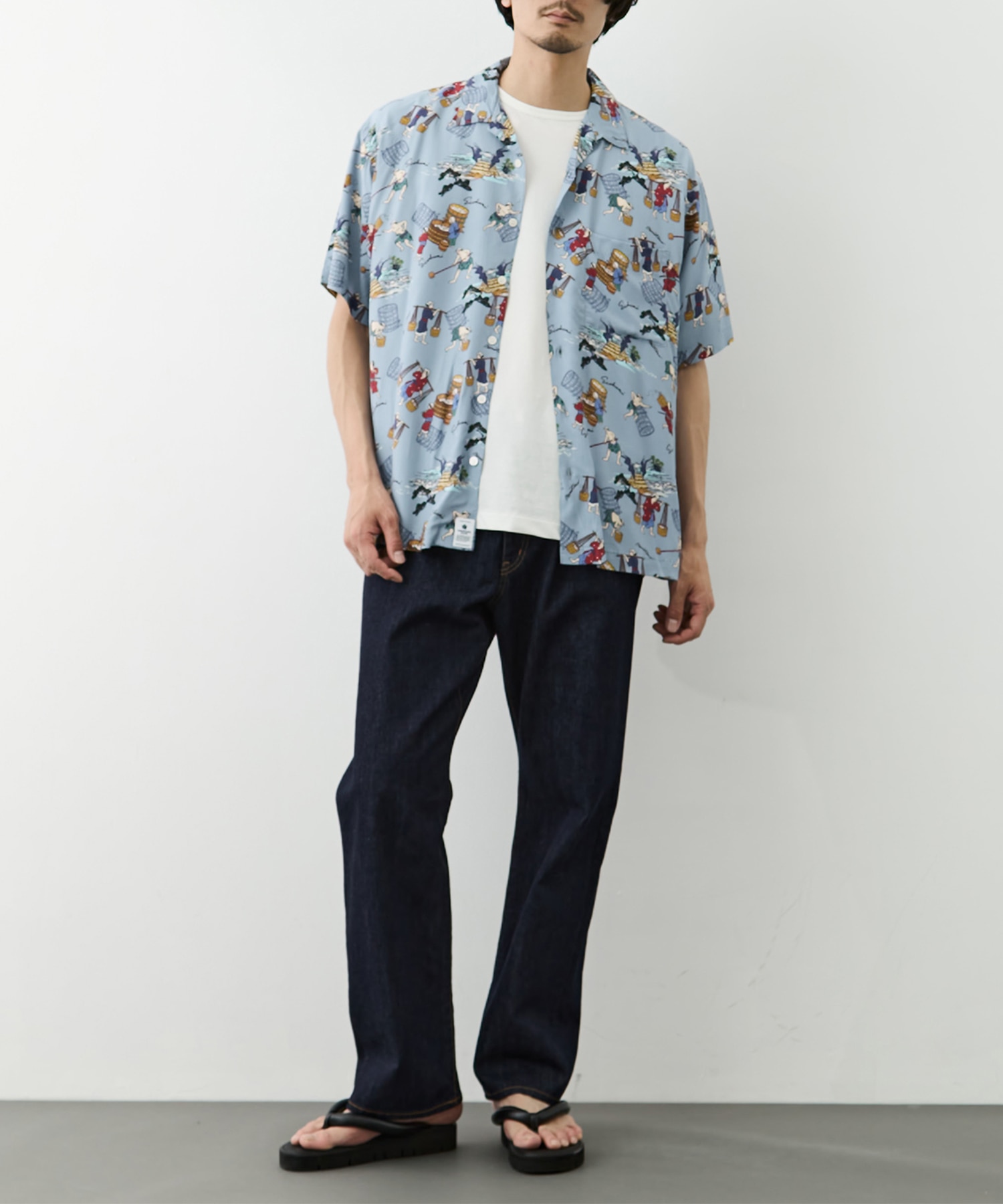 RAYON S/S SHIRT MOMOTARO JEANS