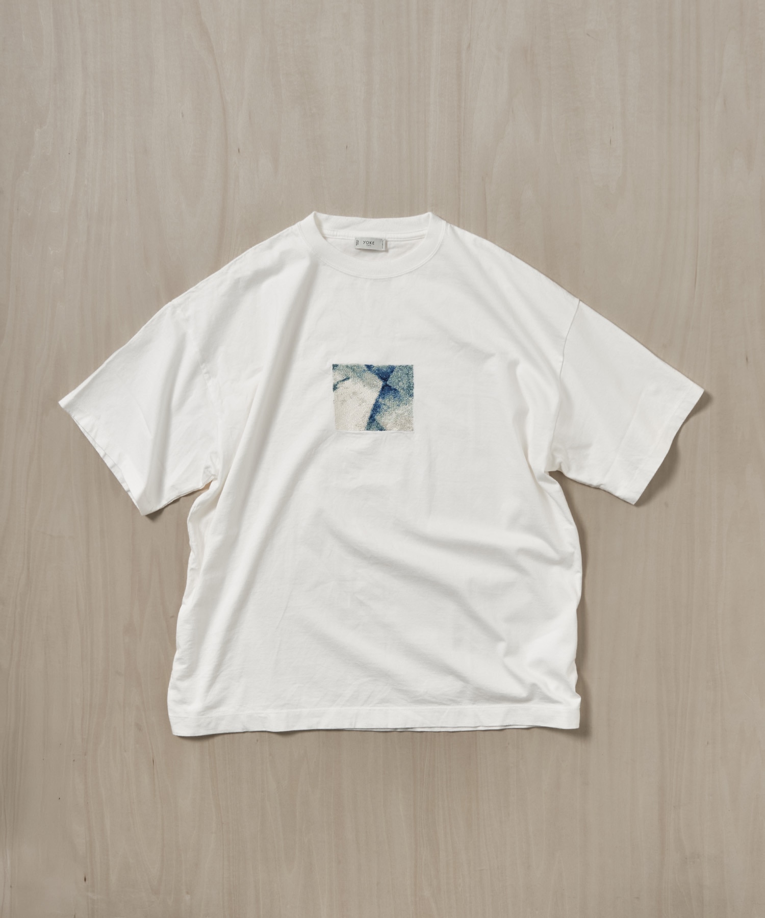 Abstract Embroited T-shirt YOKE