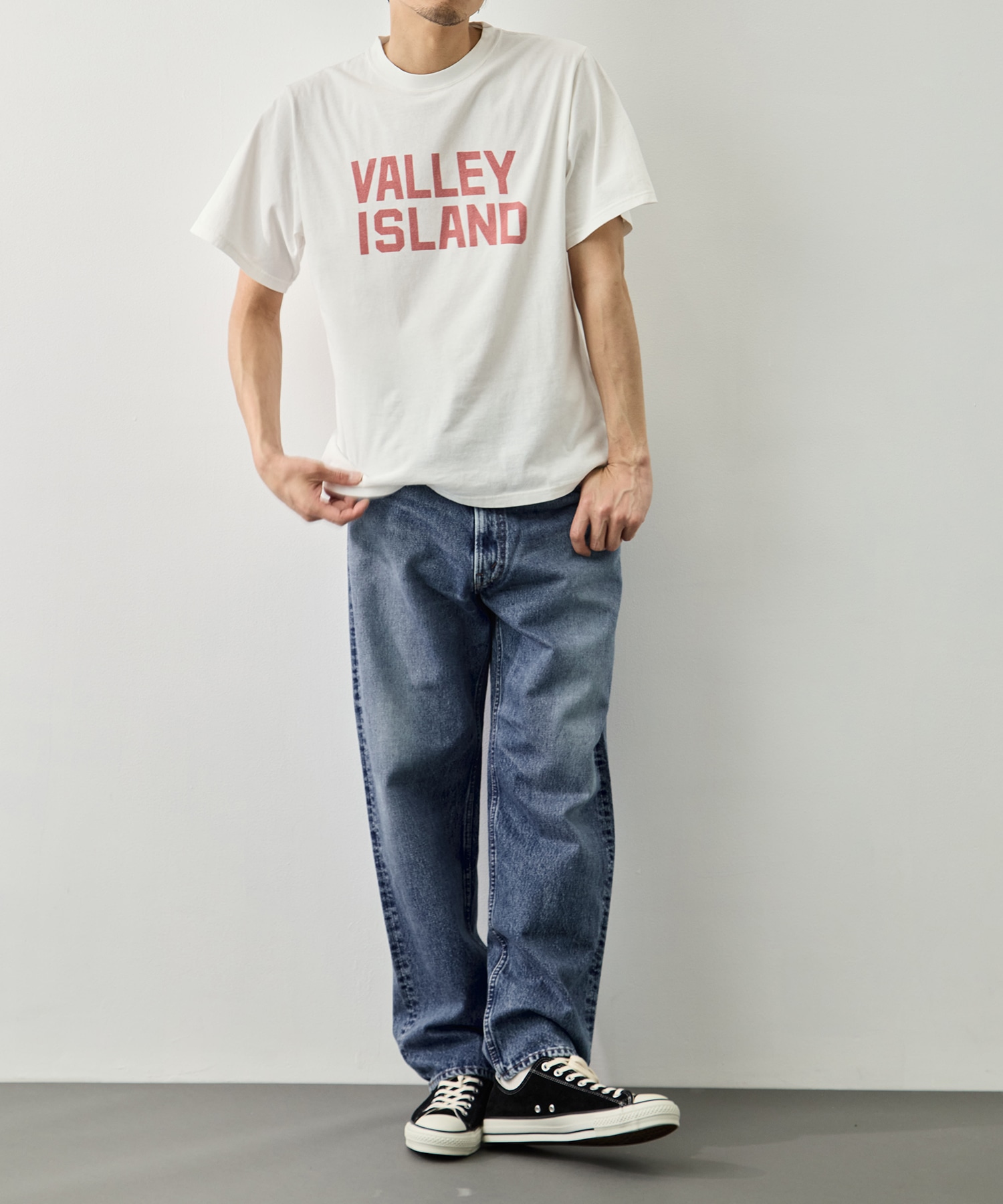 HARD SP加工20/-天竺レギュラーT(VALLEY ISLAND) REMI RELIEF