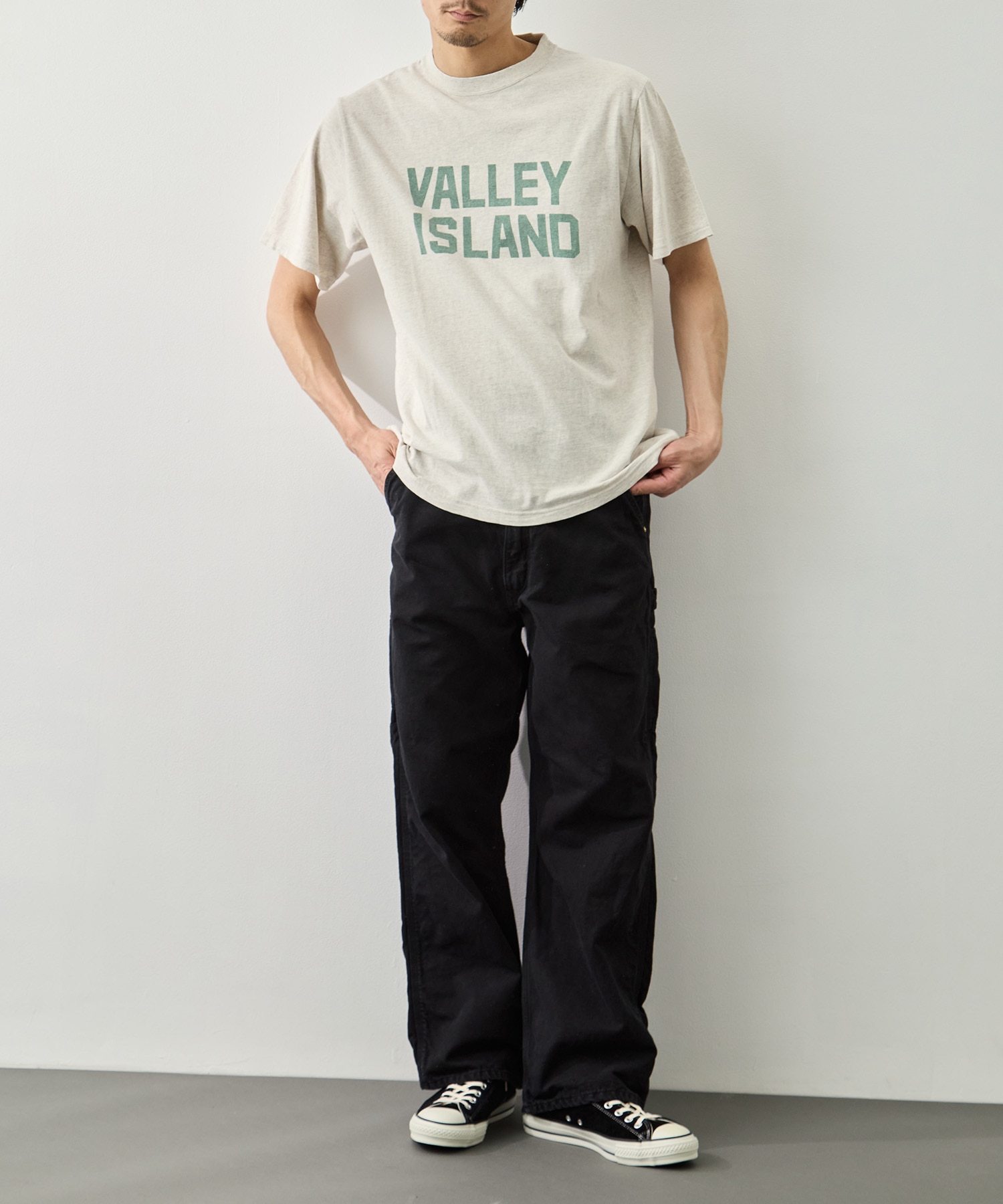 HARD SP加工20/-天竺レギュラーT(VALLEY ISLAND) REMI RELIEF