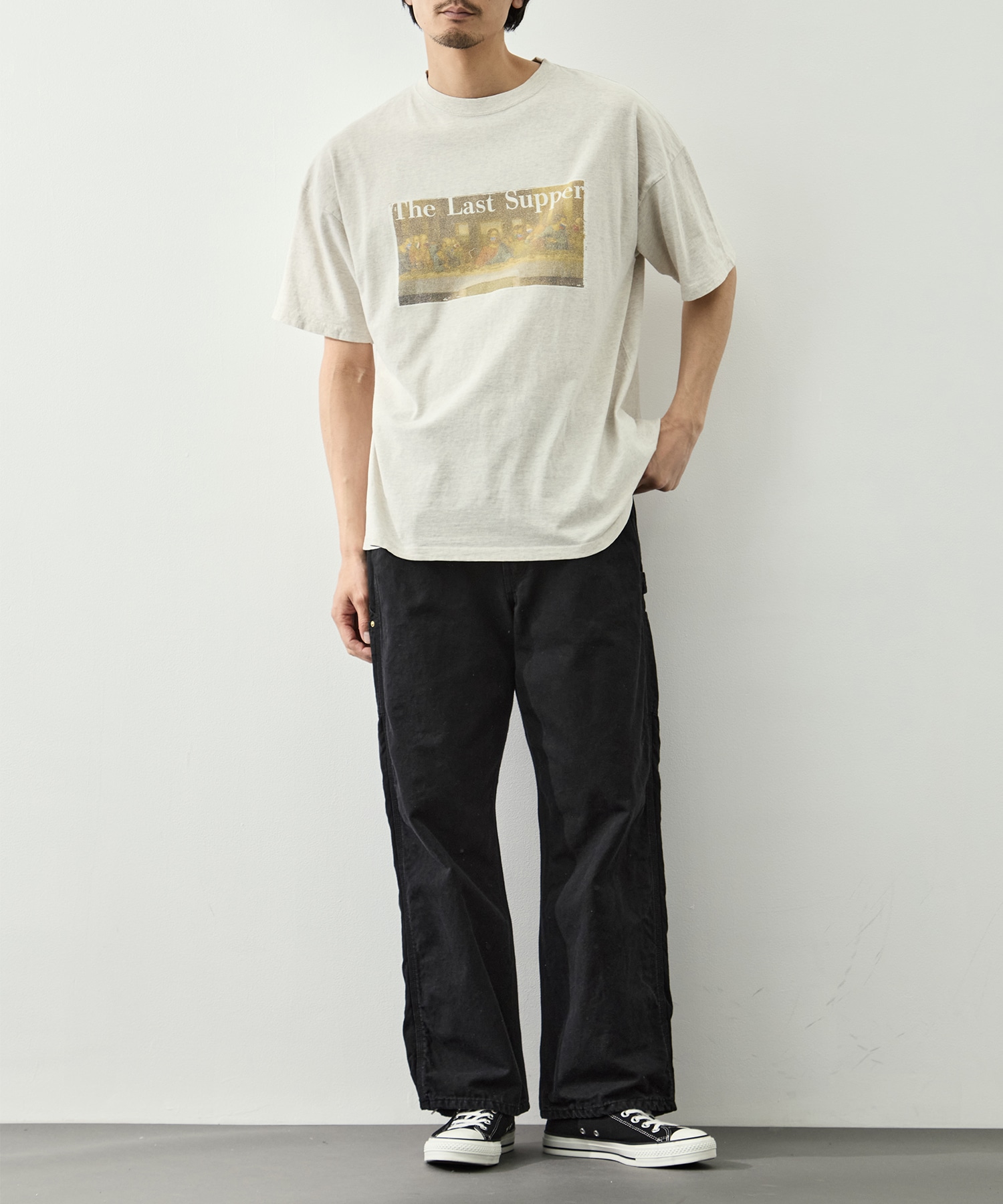 HARD SP加工20/-天竺BIGサイズT(The Last Supper) REMI RELIEF