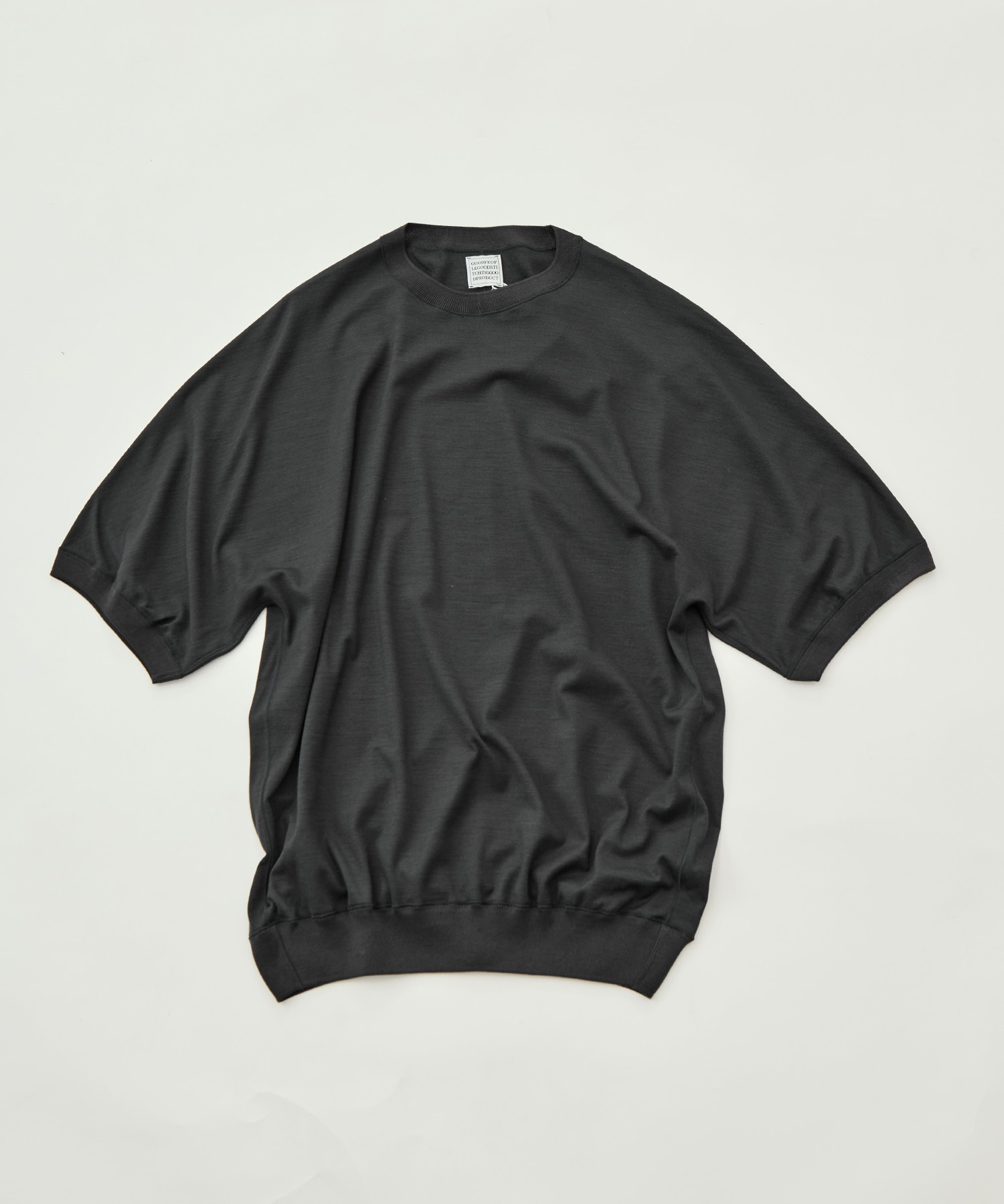 Knit Crew Neck Half Sleeve Pull Over GOOD PEOPLE GOOD STITCHING GOOD PRODUCT