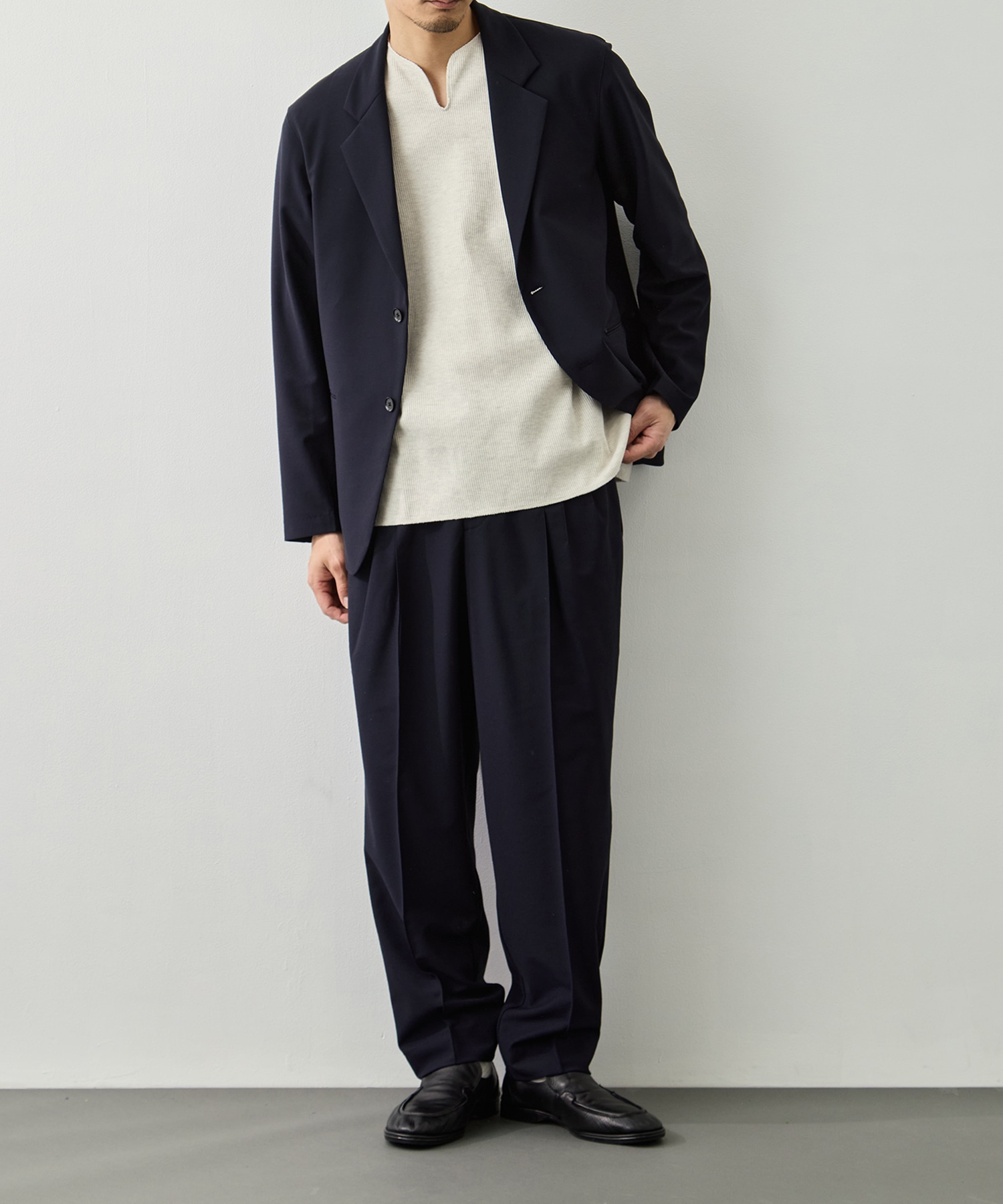 Single Breasted Easy Jacket GOOD PEOPLE GOOD STITCHING GOOD PRODUCT