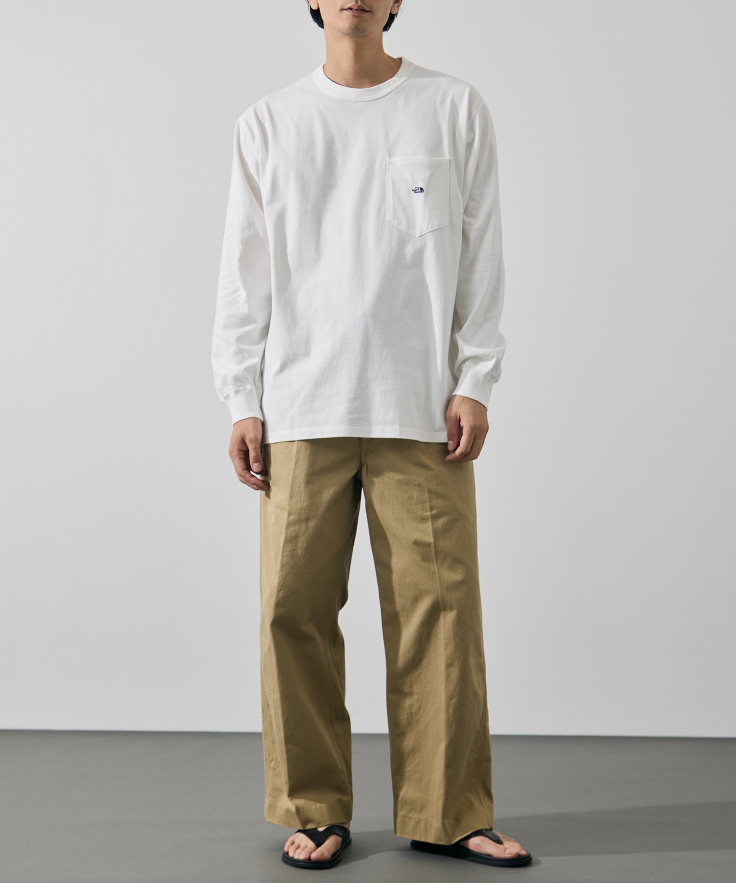 8oz Field Long Sleeve Pocket Tee THE NORTH FACE Purple Label