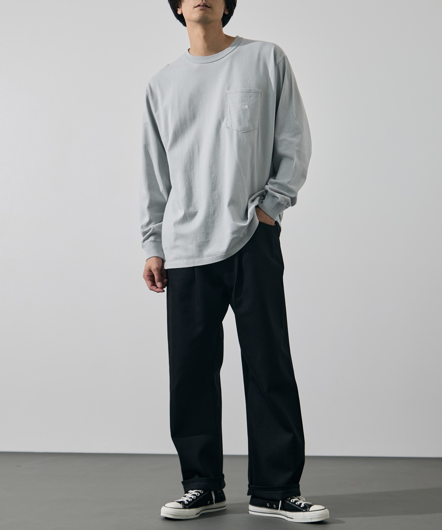 8oz Field Long Sleeve Pocket Tee THE NORTH FACE Purple Label