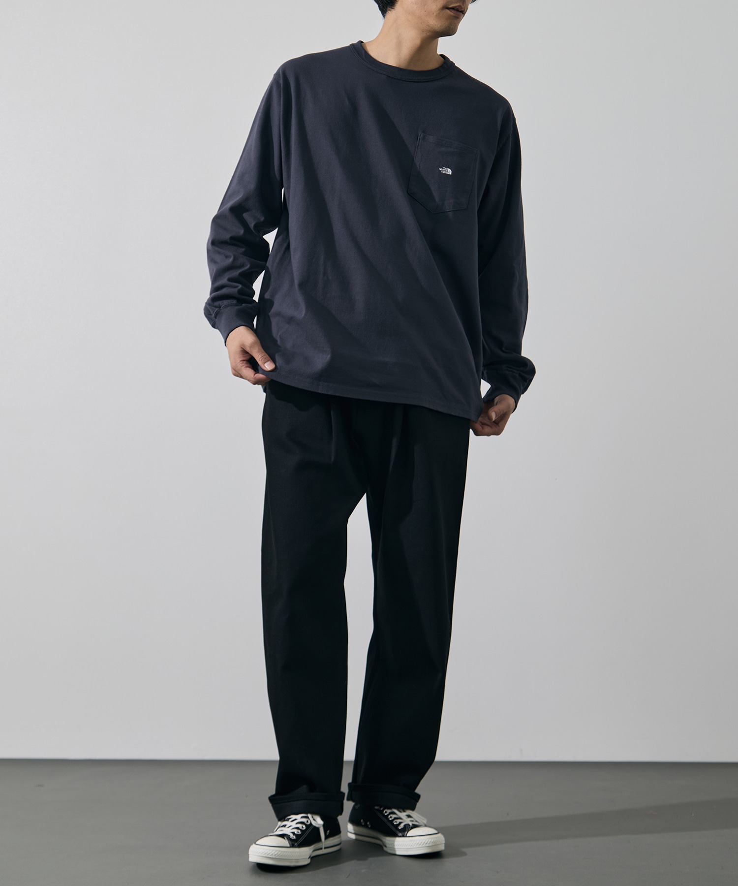 8oz Field Long Sleeve Pocket Tee THE NORTH FACE Purple Label